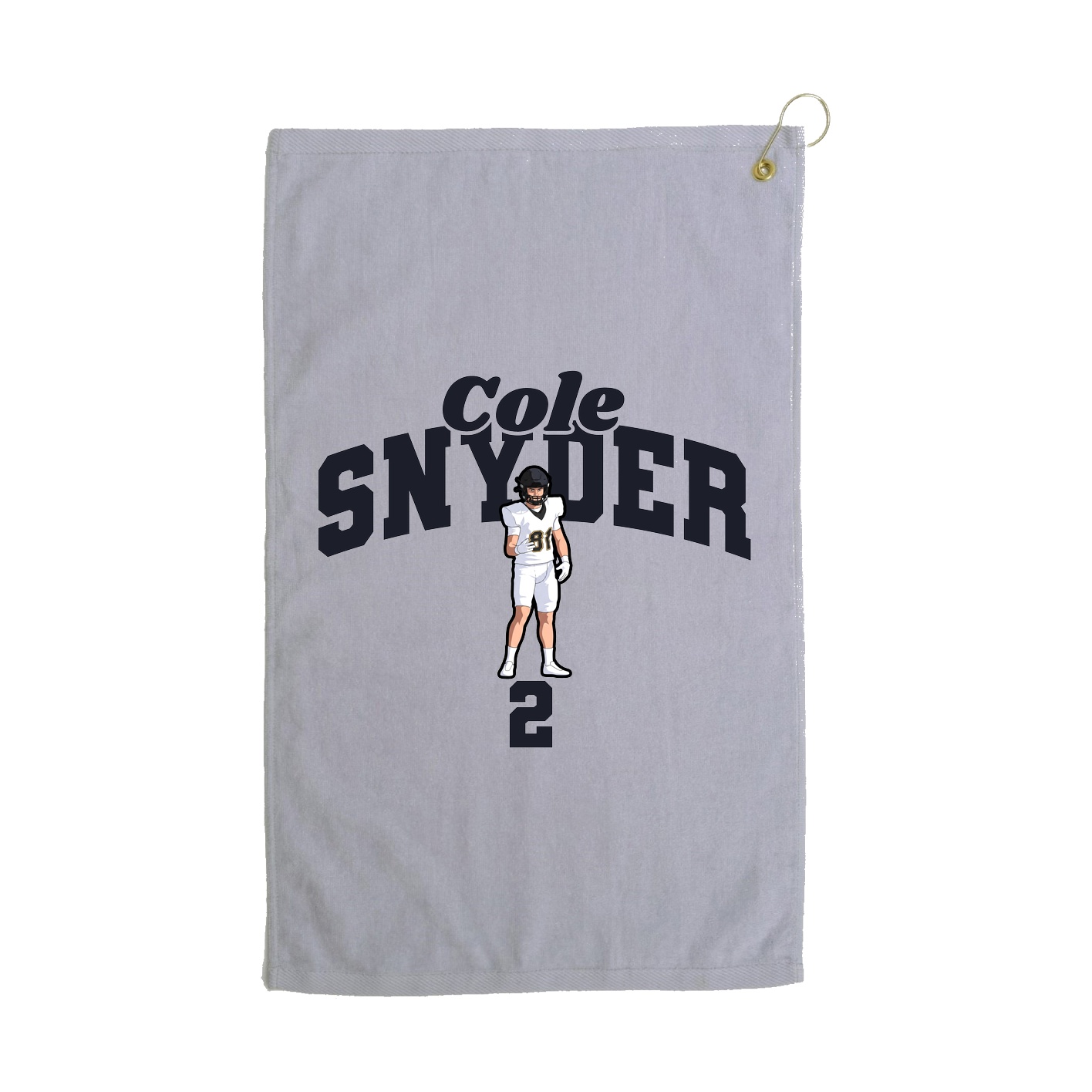 Golf Towel — Signature Arch in Grey