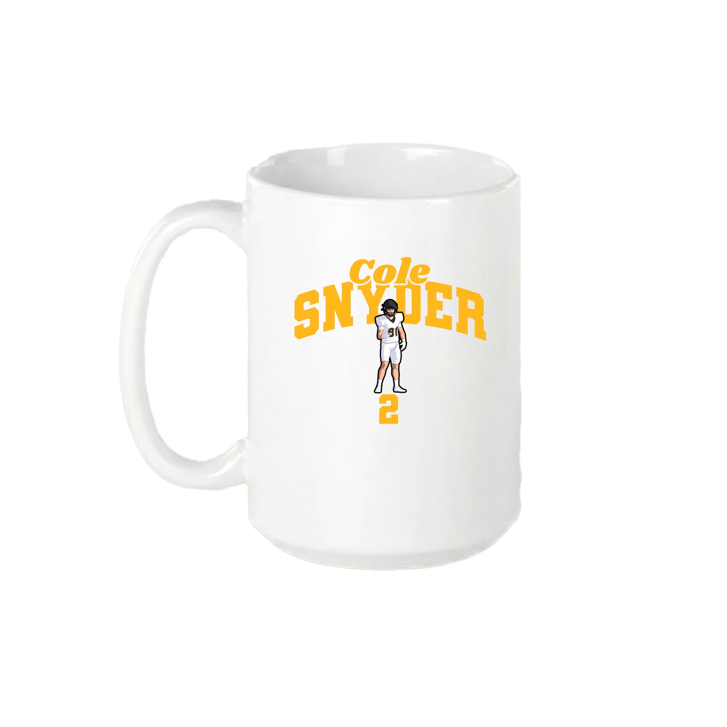 15oz Coffee Mug — Signature Arch in White