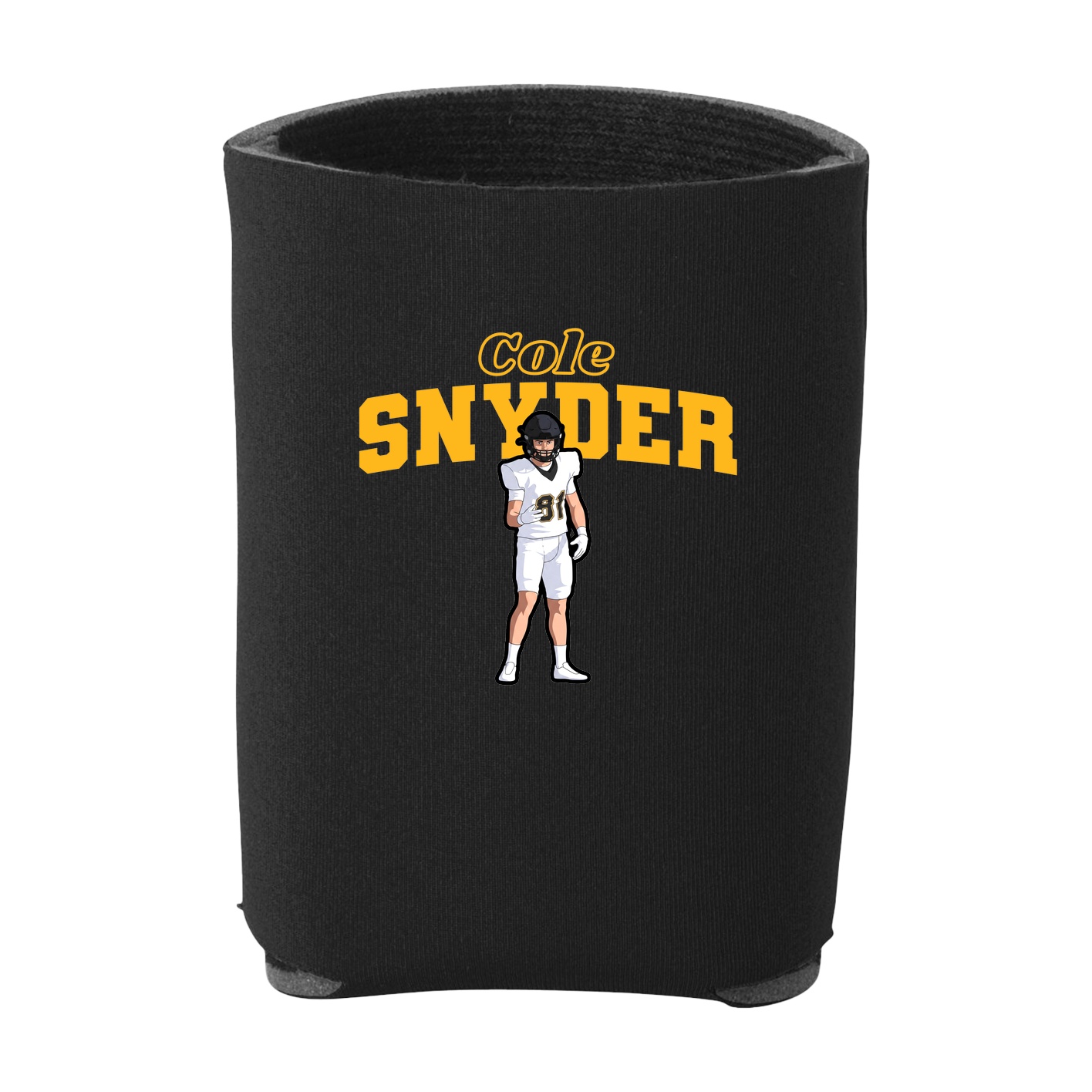 Can Holder — Name Arch in Black