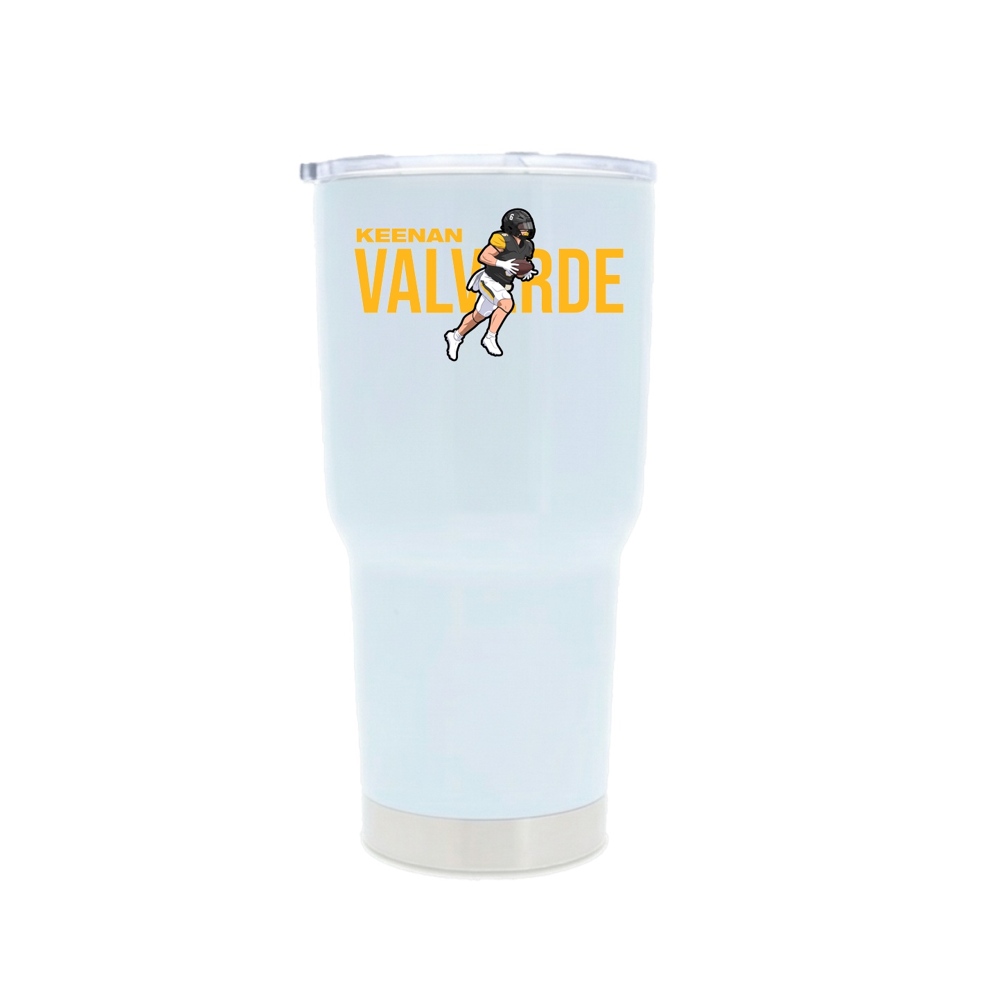 30oz Stainless Steel Tumbler — Player Name in White