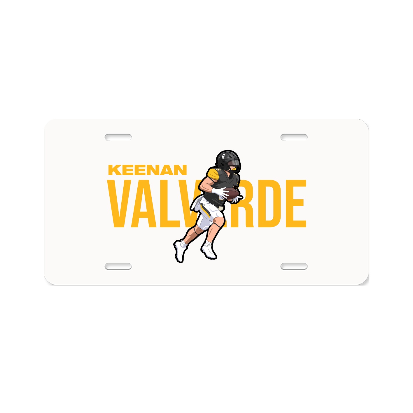 License Plate — Player Name in Classic