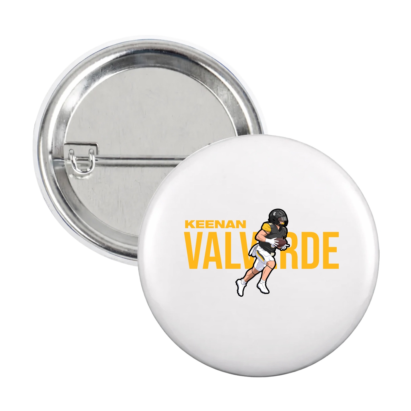 Game Day Button — Player Name in White