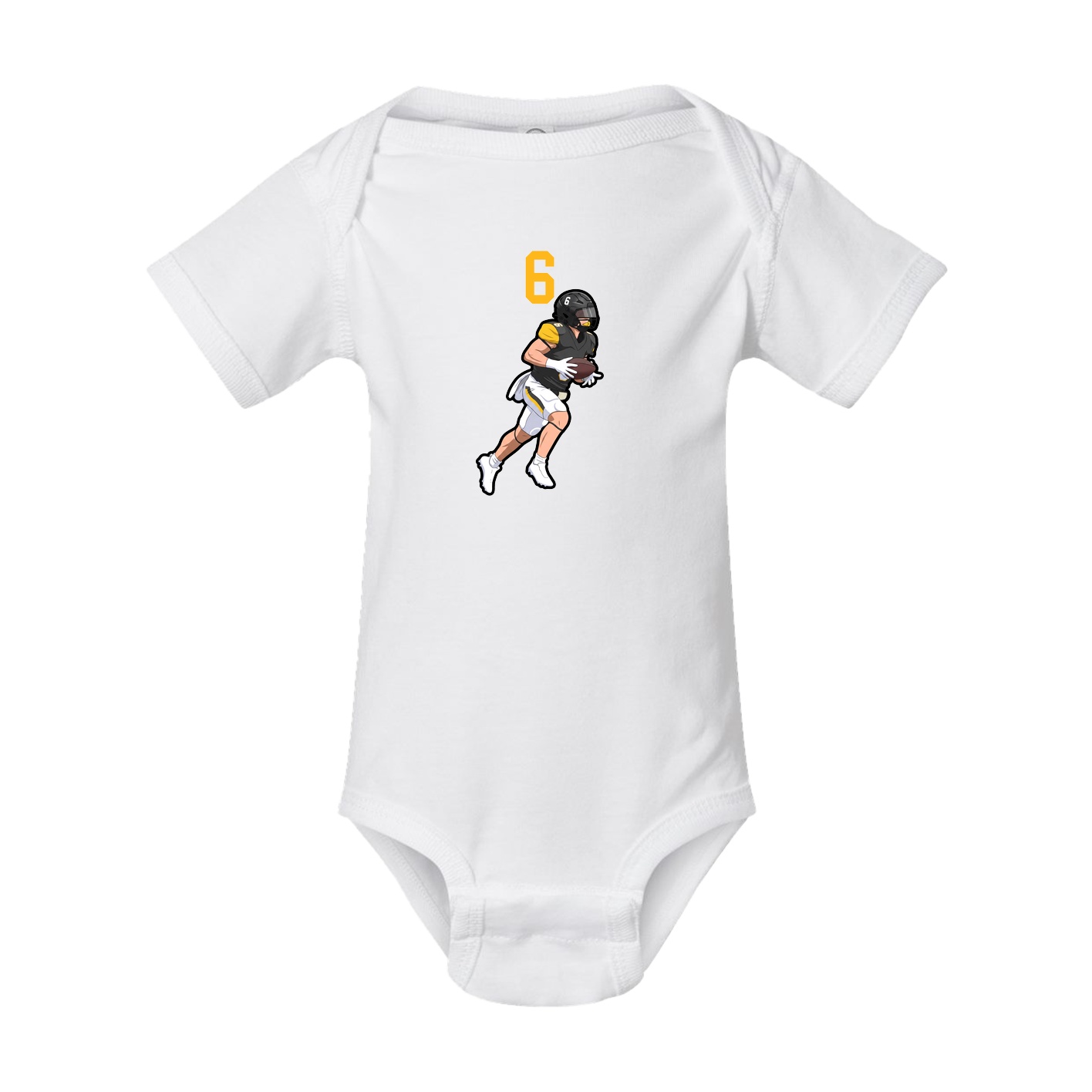 Baby Onesie — Number Top in White