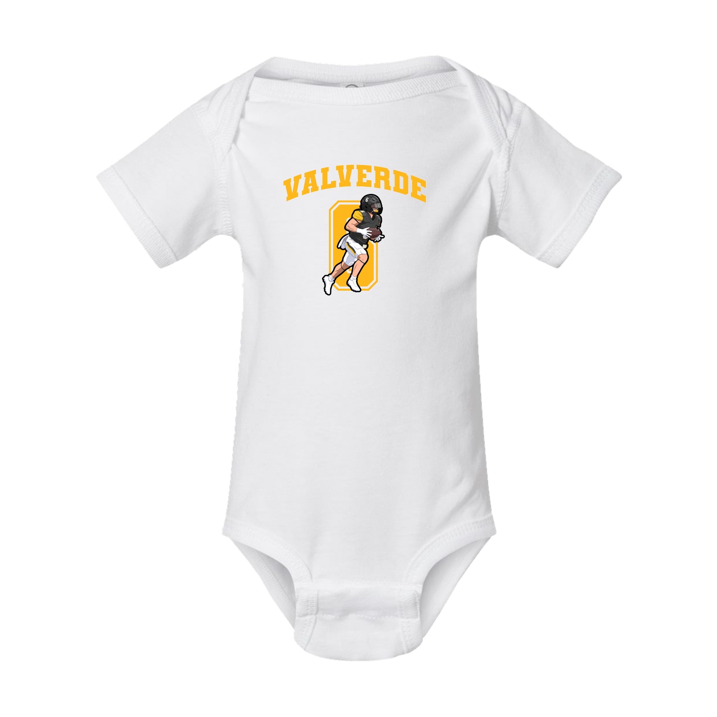 Baby Onesie — Number in White