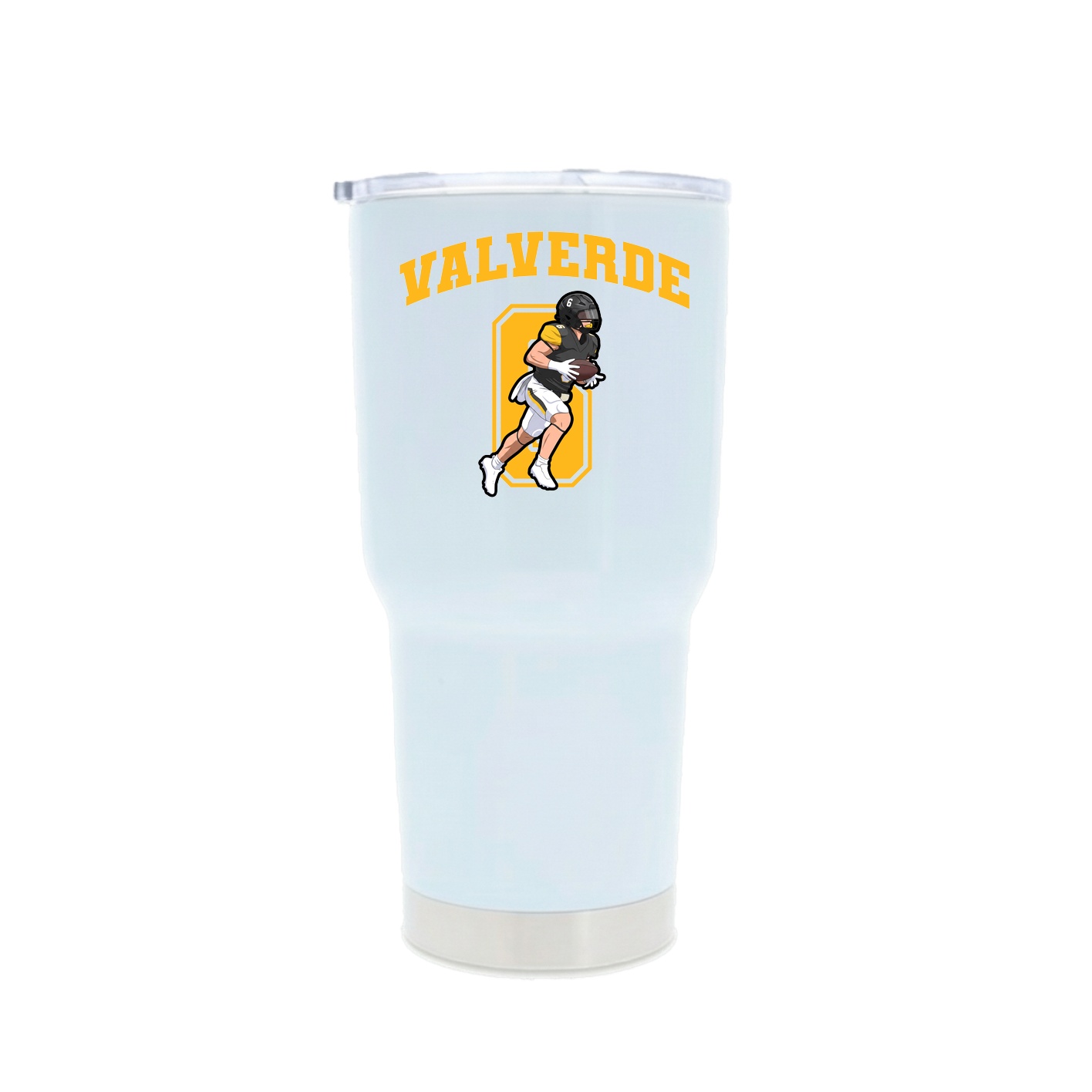 30oz Stainless Steel Tumbler — Number in White