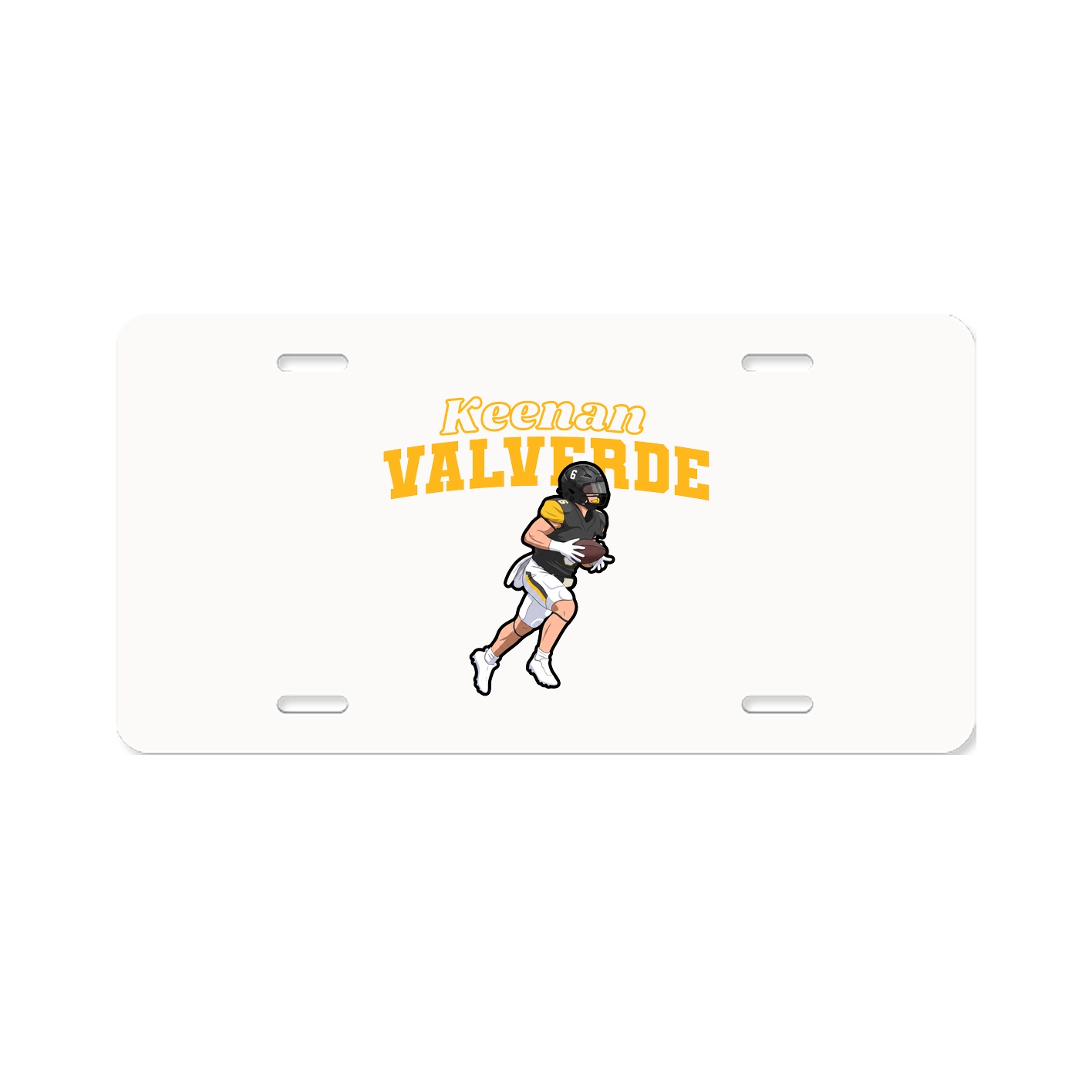 License Plate — Name Arch in Classic