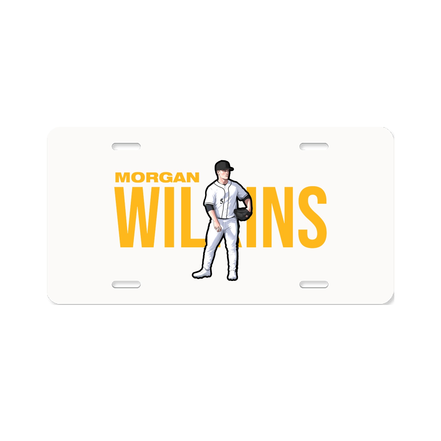 License Plate — Player Name in Classic