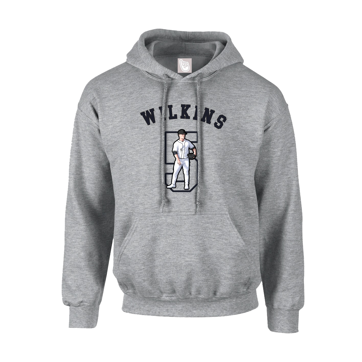 Youth Hoodie — Shirsey Arch in Grey