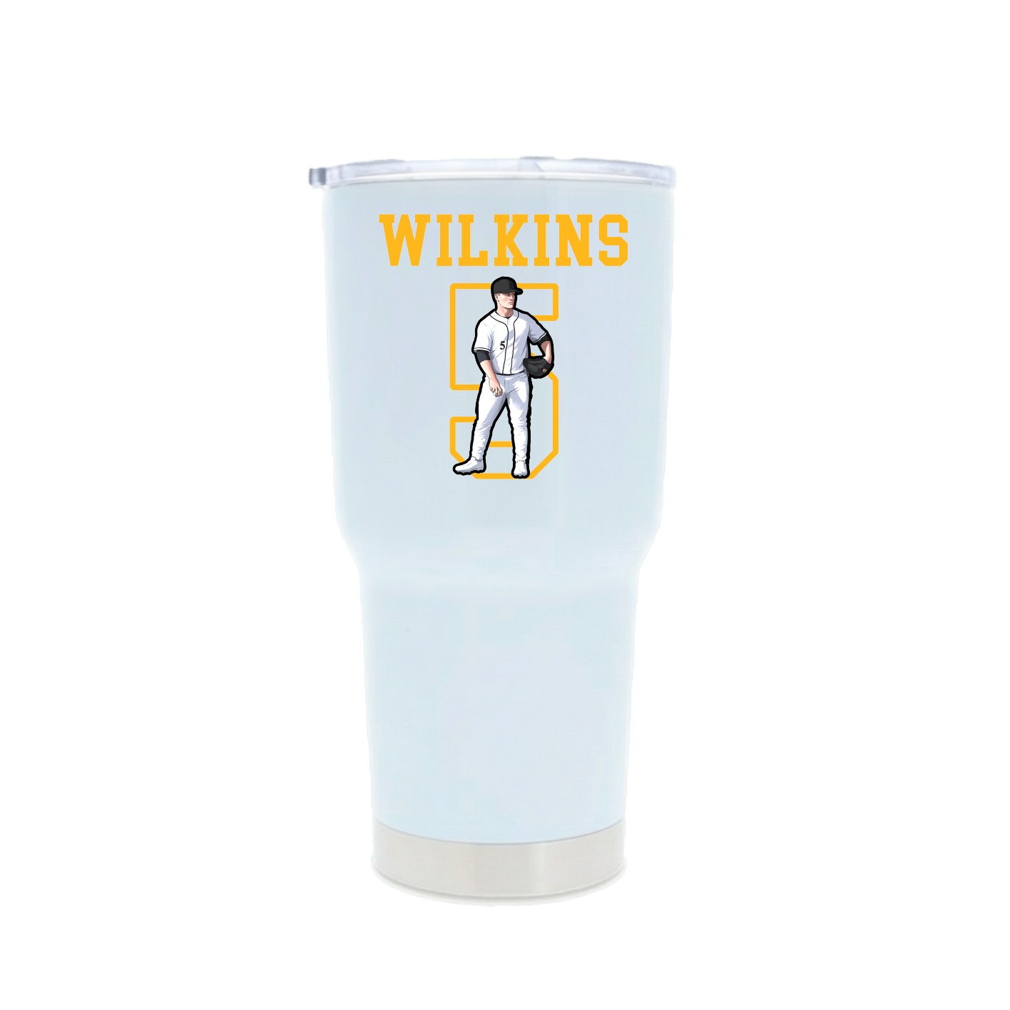 30oz Stainless Steel Tumbler — Shirsey in White
