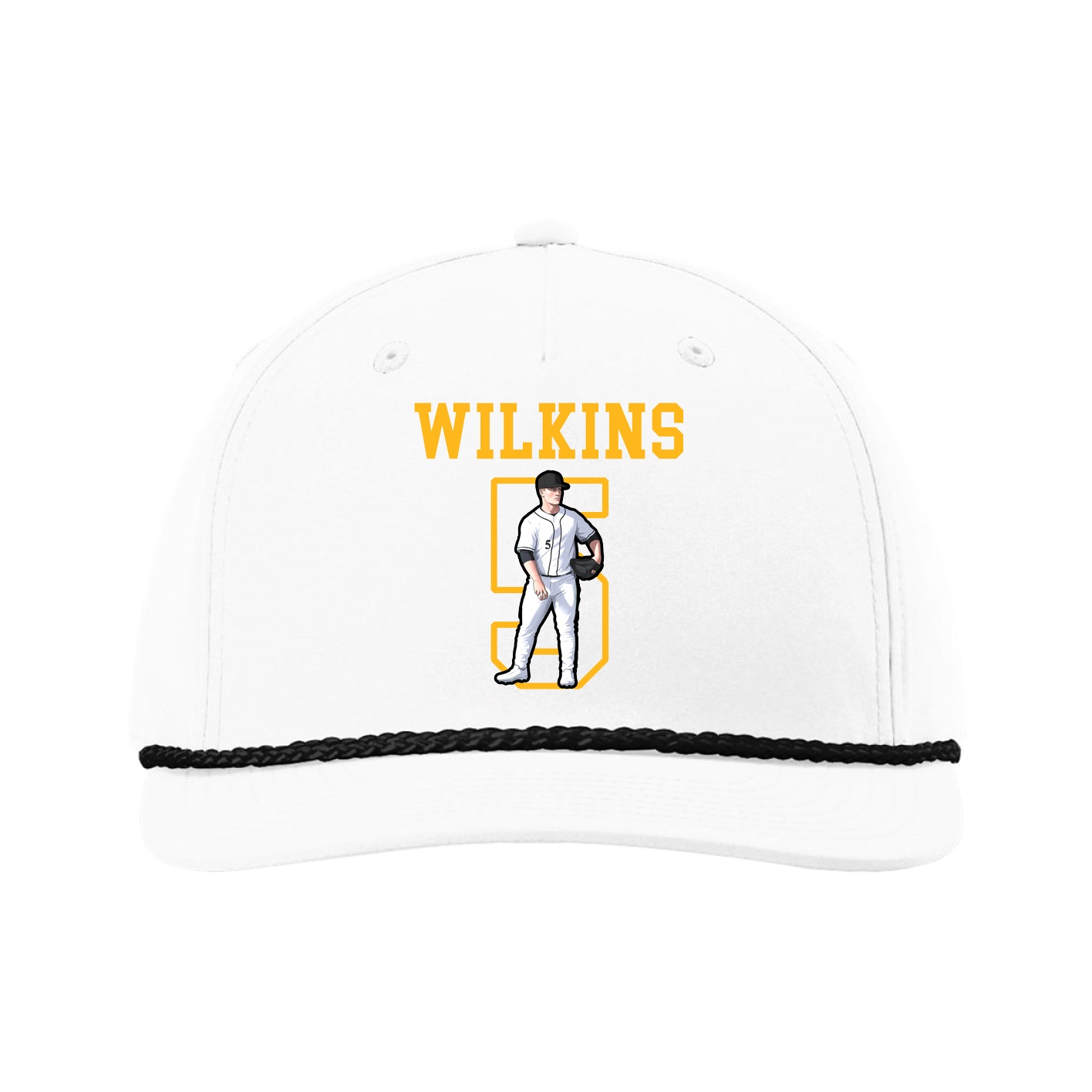 Five-Panel Classic Rope Cap — Shirsey in White