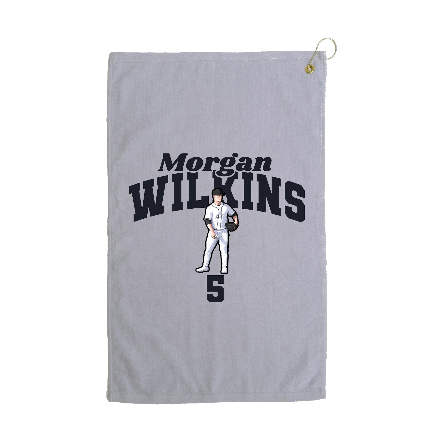 Golf Towel — Signature Arch in Grey