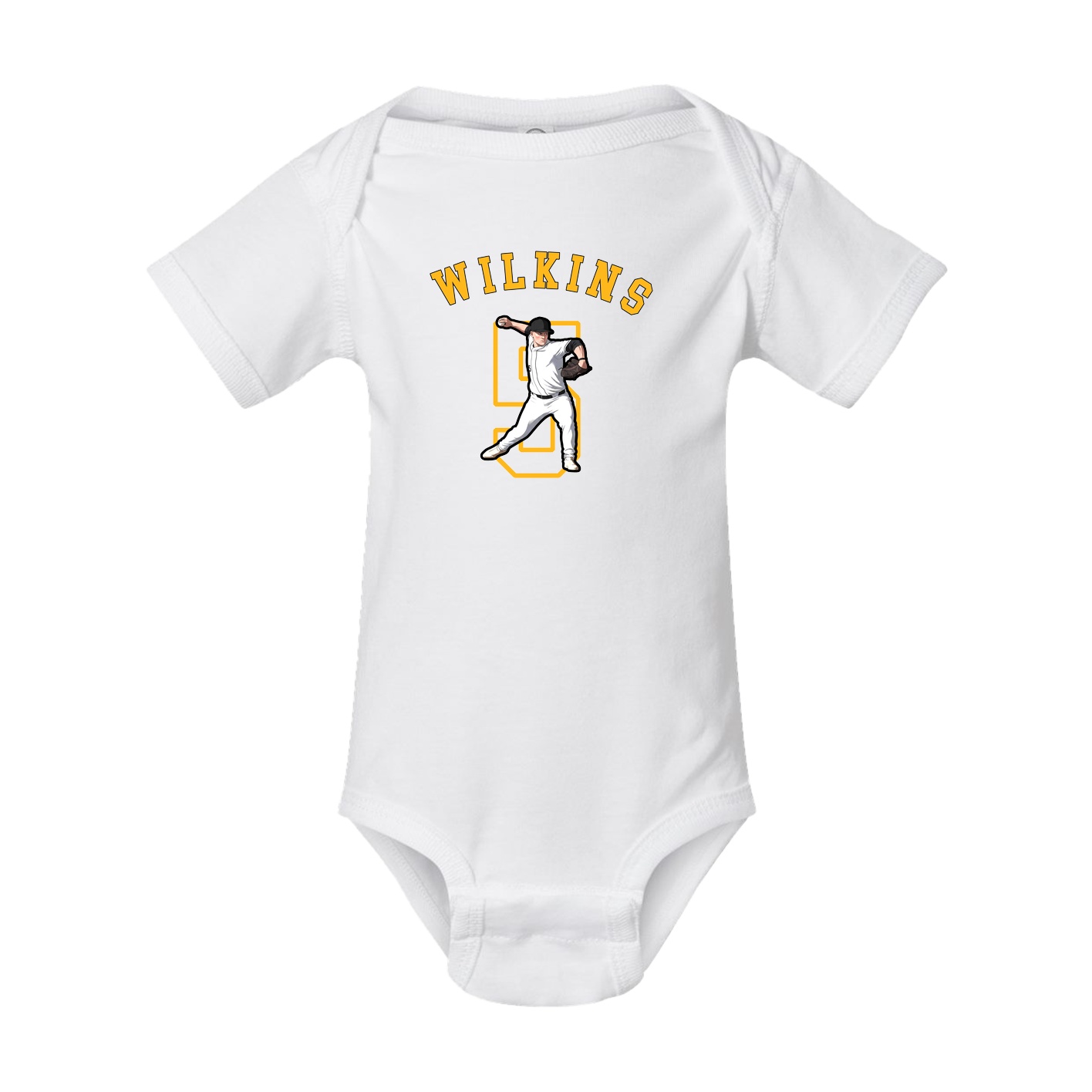 Baby Onesie — Shirsey Arch in White