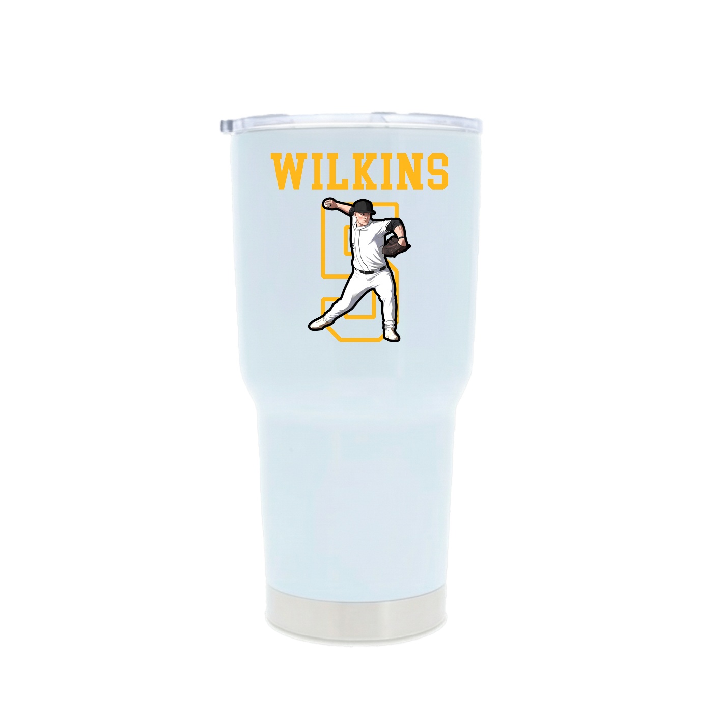 30oz Stainless Steel Tumbler — Shirsey in White