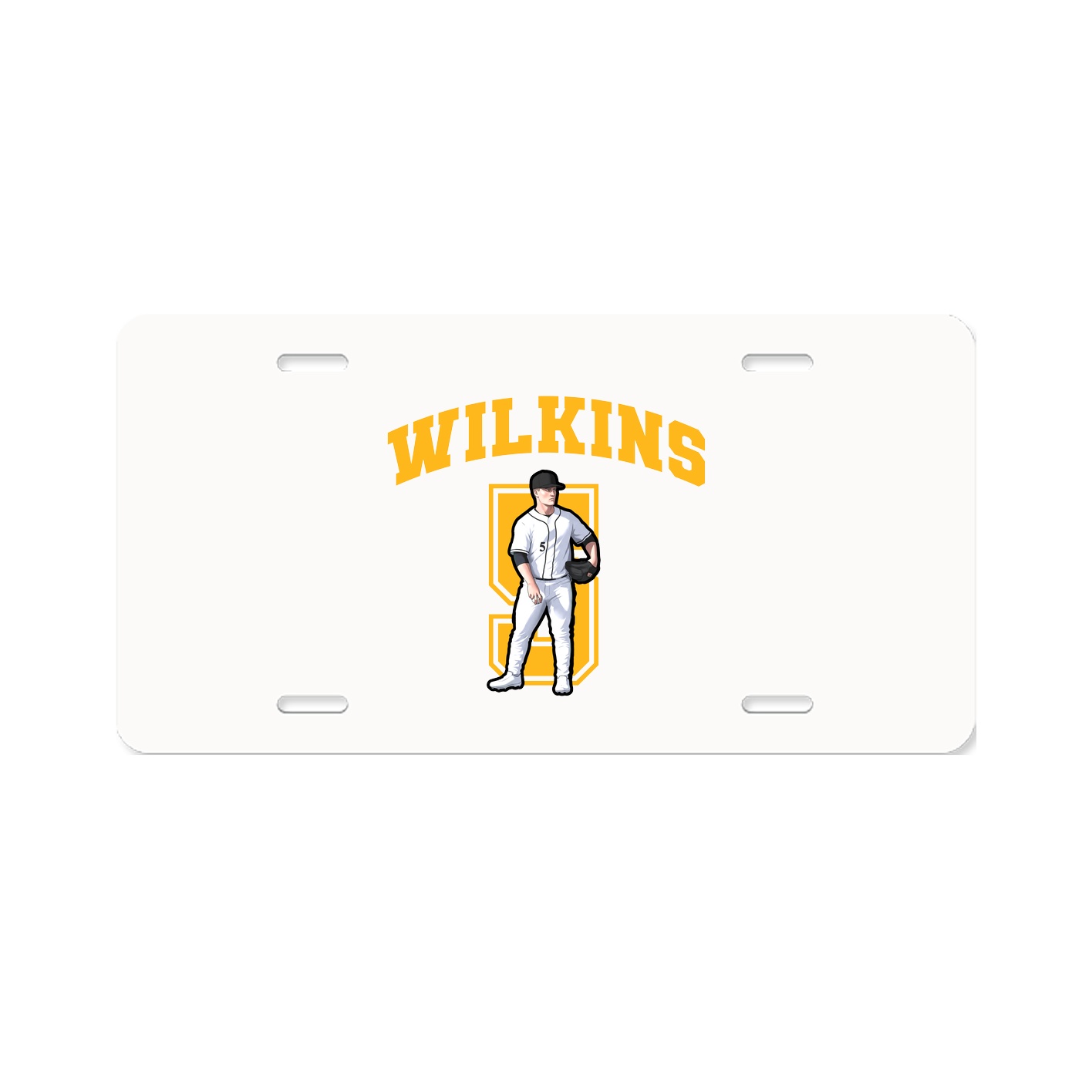 License Plate — Number in Classic