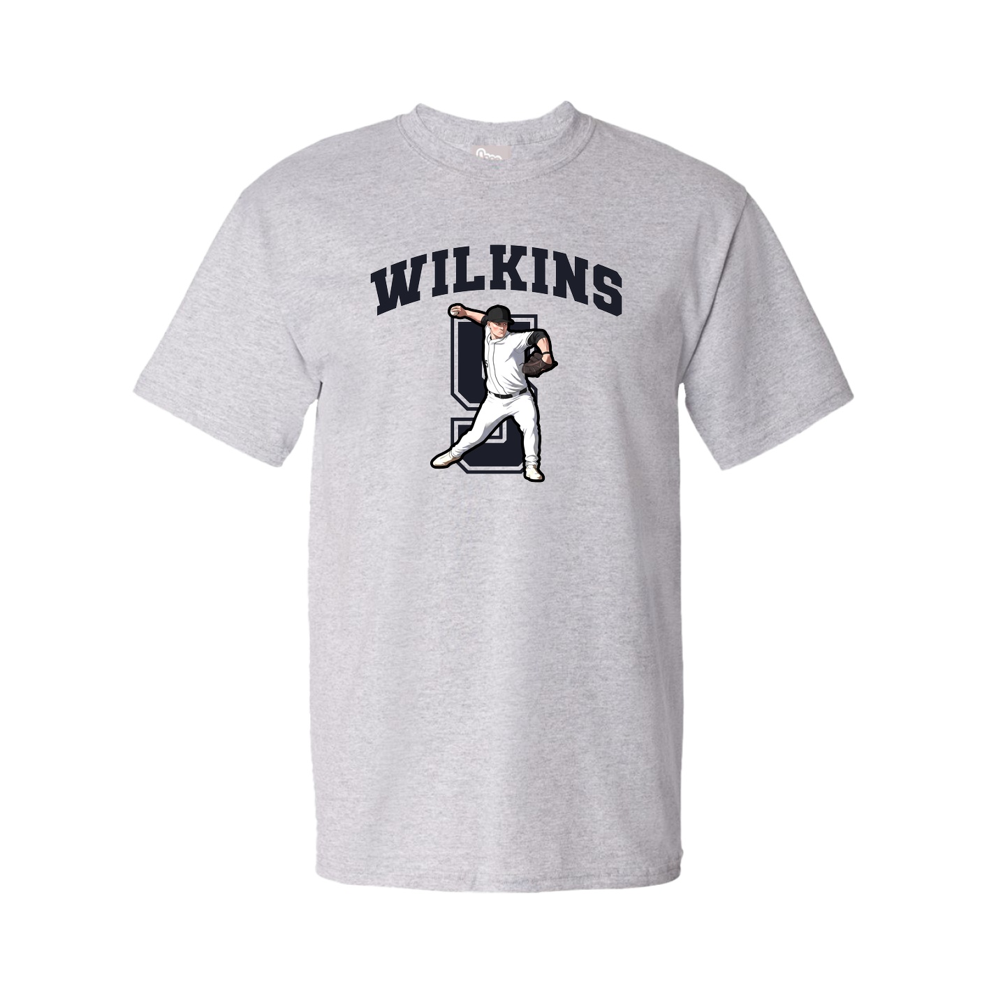 Youth Tee — Number in Grey