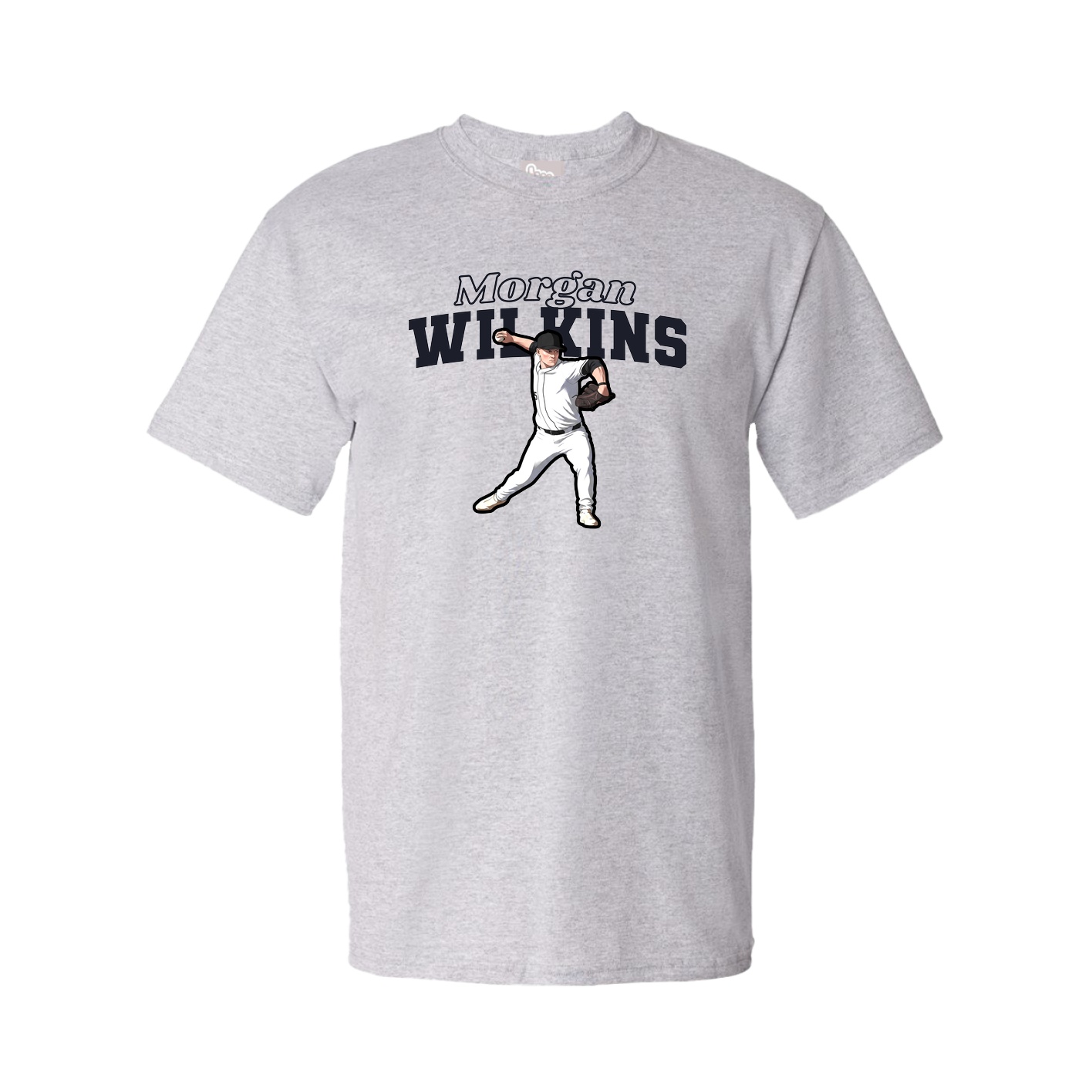 Tee — Name Arch in Grey