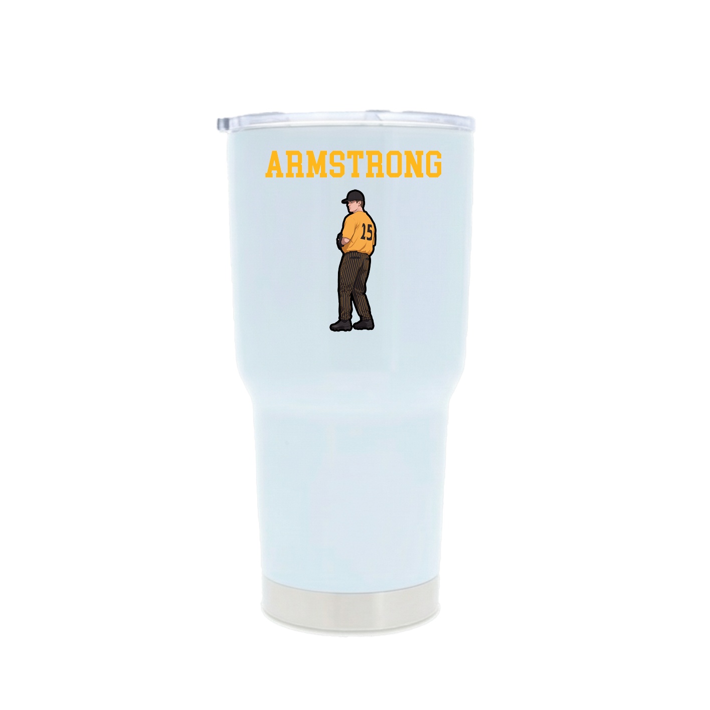 30oz Stainless Steel Tumbler — Shirsey in White