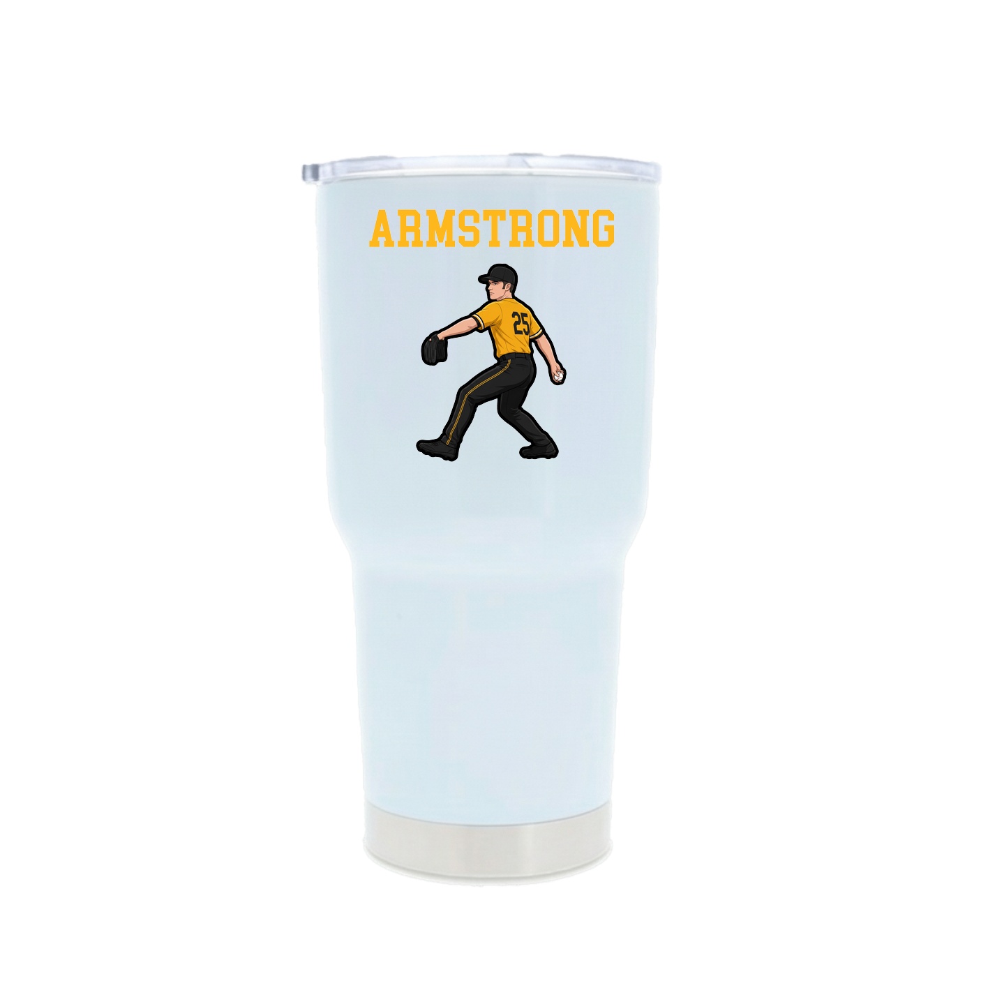 30oz Stainless Steel Tumbler — Shirsey in White