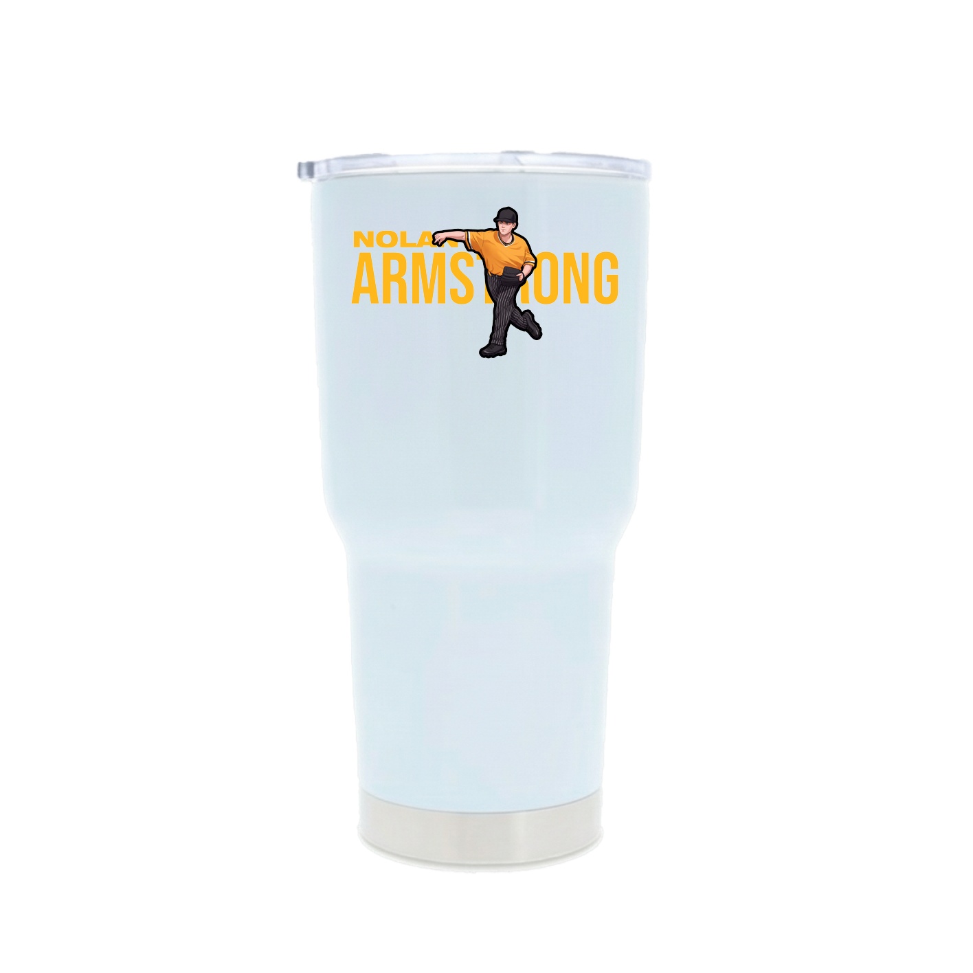 30oz Stainless Steel Tumbler — Player Name in White