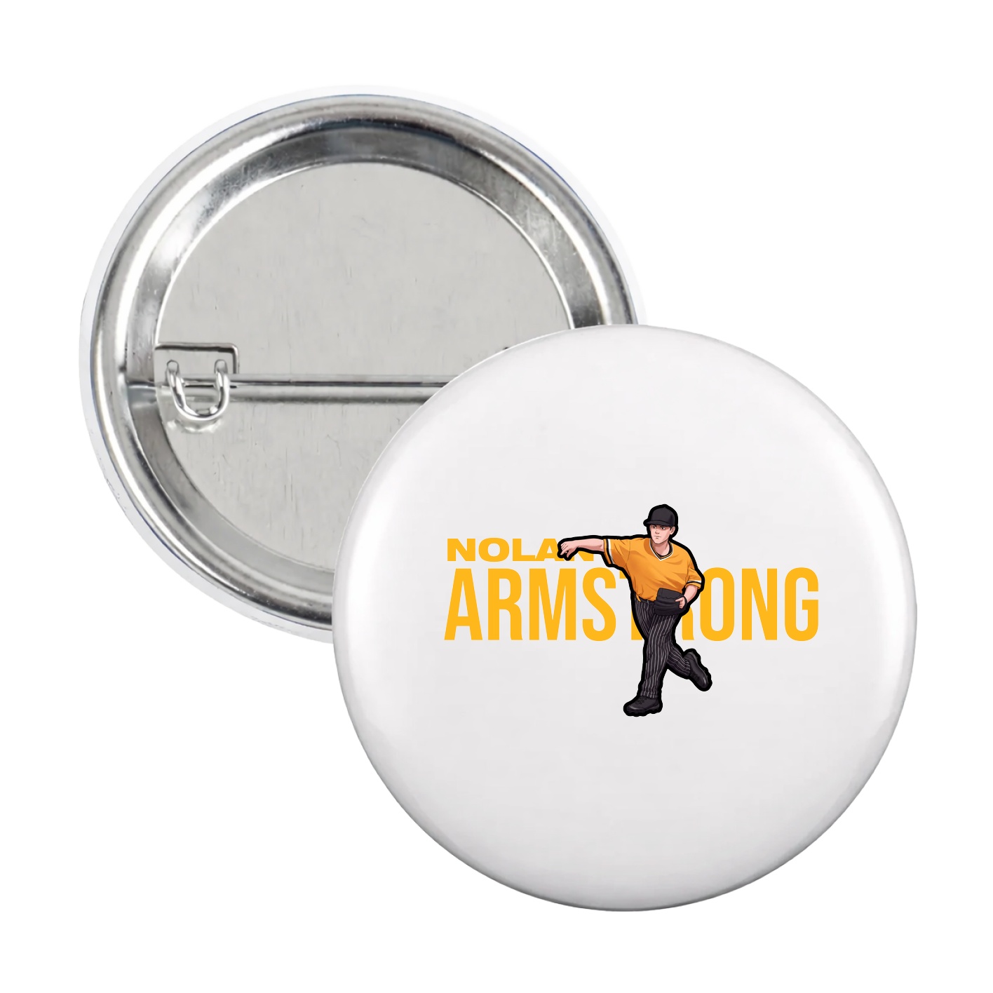 Game Day Button — Player Name in White