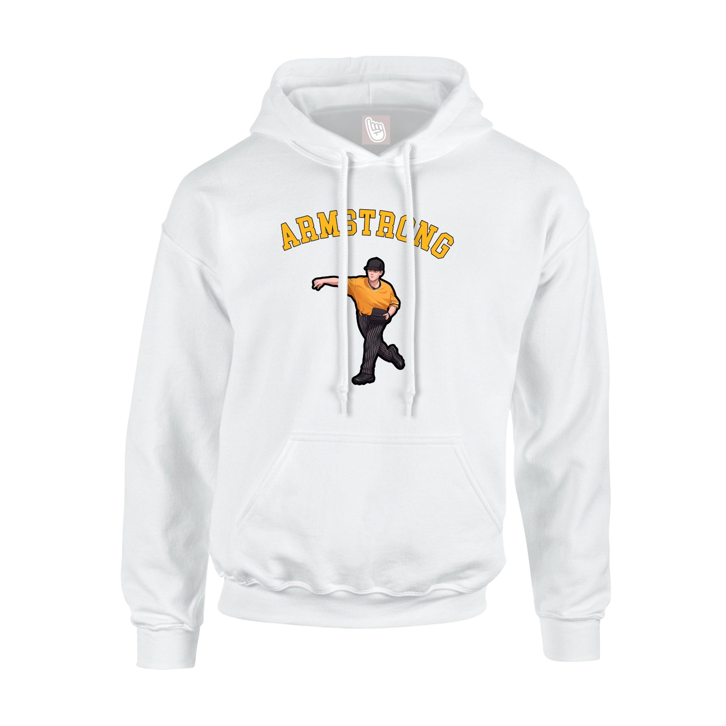 Youth Hoodie — Shirsey Arch in White