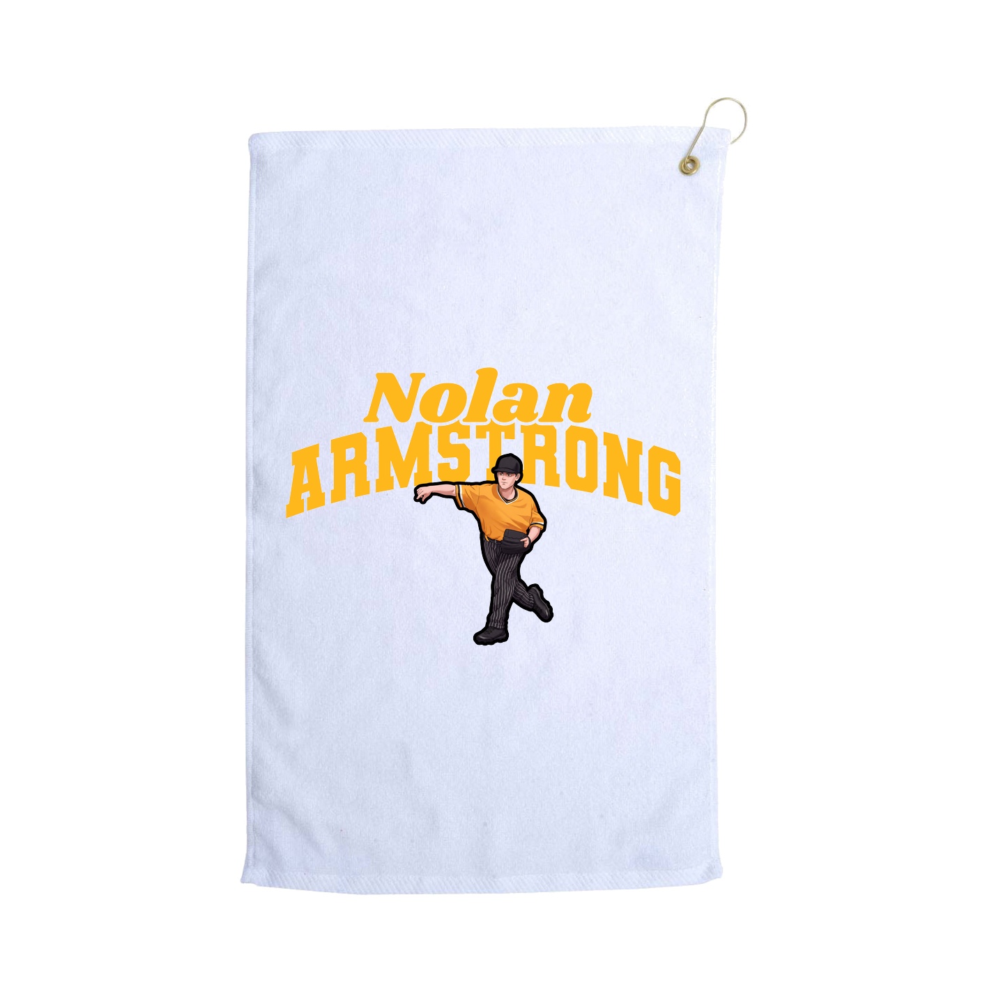 Golf Towel — Signature Arch in White