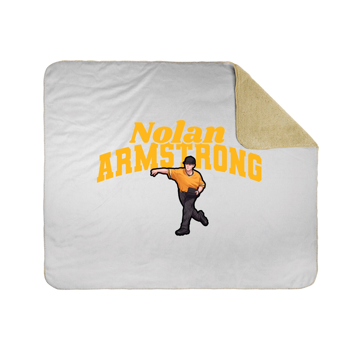 Throw Blanket — Signature Arch in White
