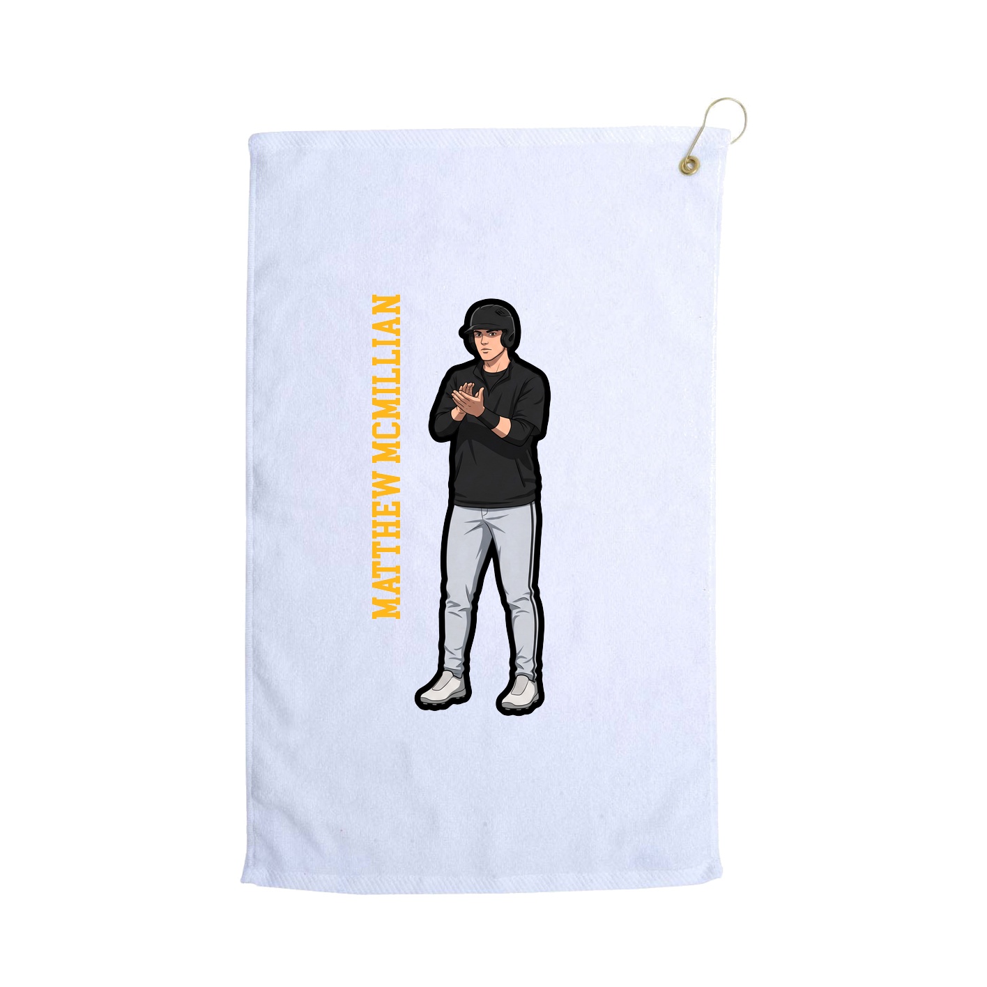 Golf Towel — Classic in White