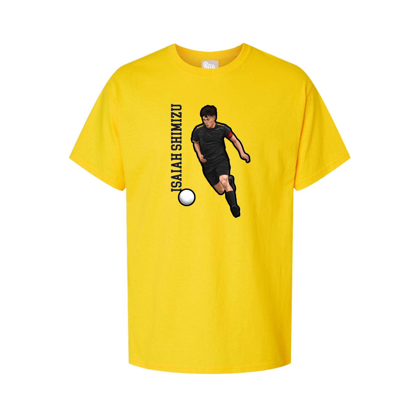 Tee — Name Vertical in Gold