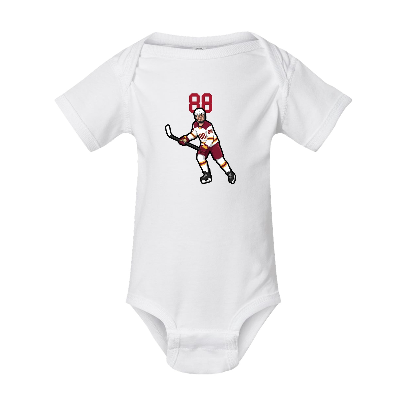 Baby Onesie — Number Top in White