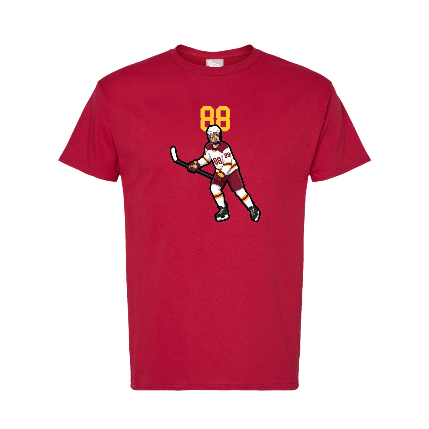 Tee — Number Top in Crimson