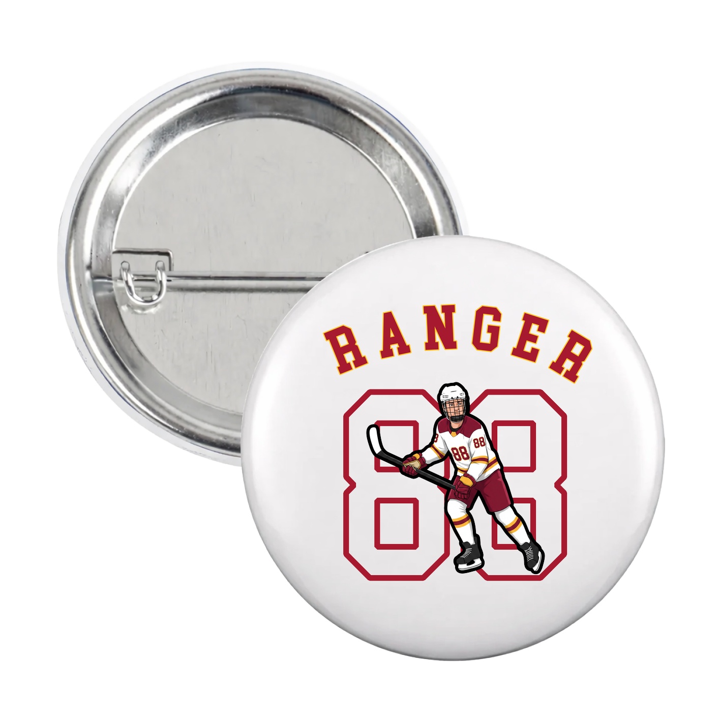 Game Day Button — Shirsey Arch in White