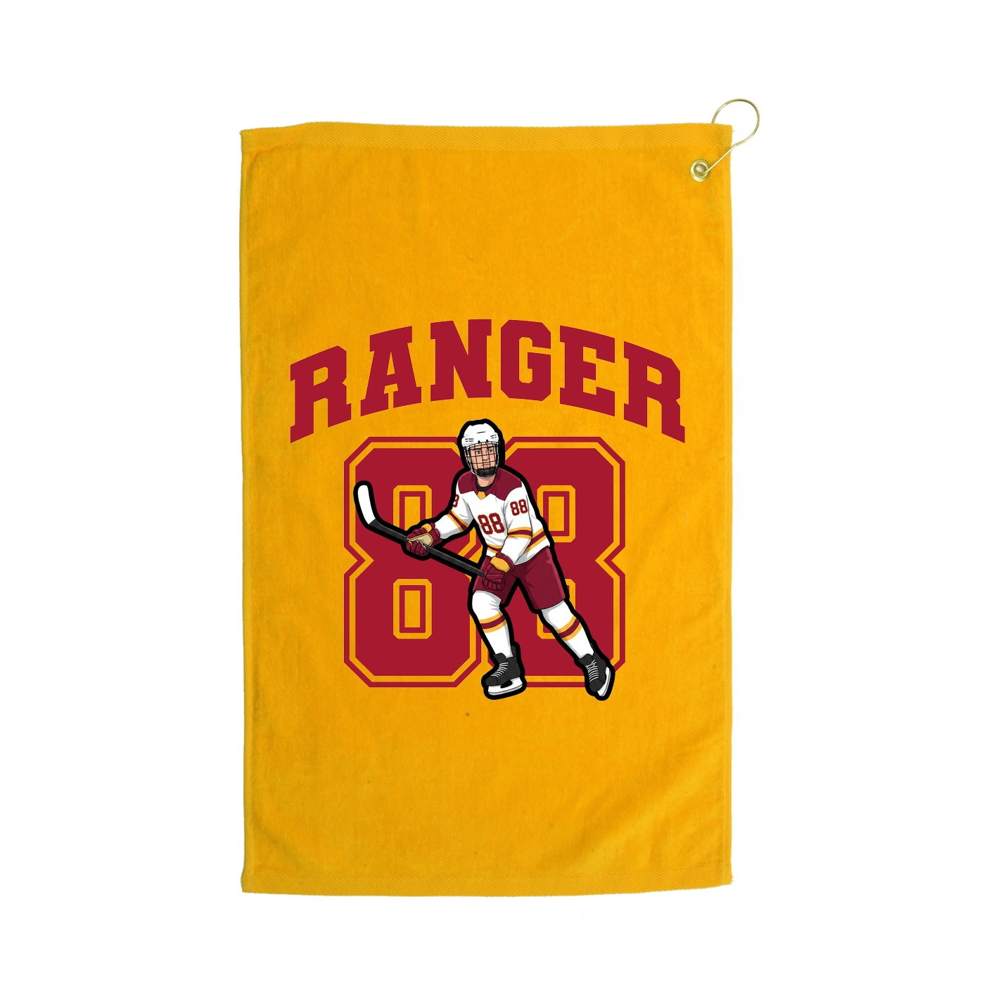 Golf Towel — Number in Gold