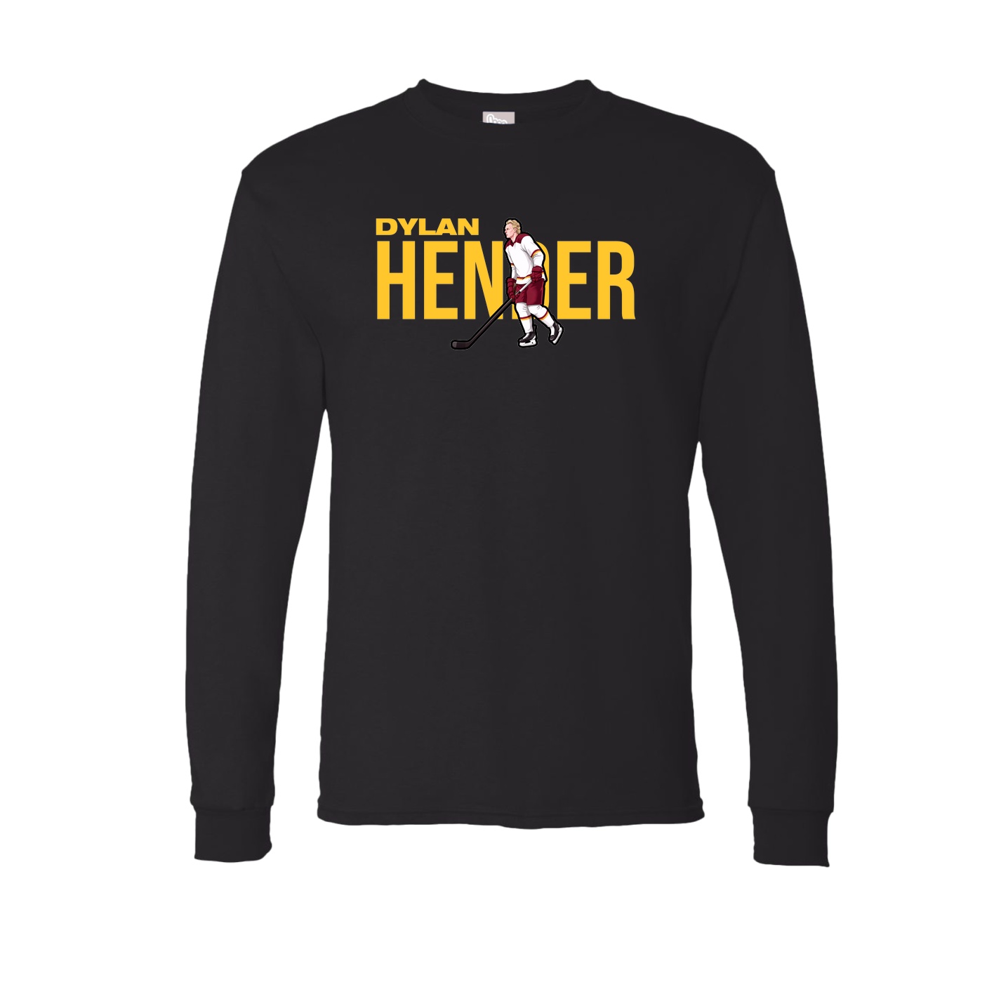 Long Sleeve Tee — Player Name in Black