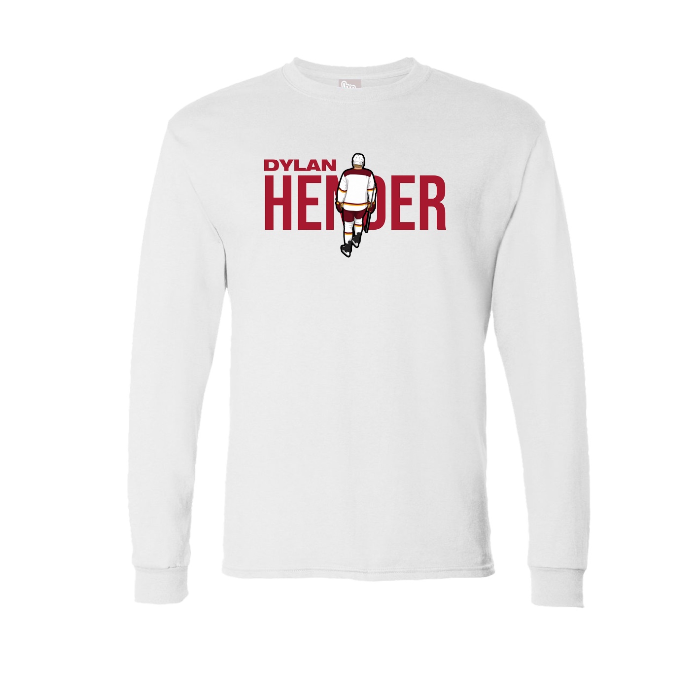 Long Sleeve Tee — Player Name in White