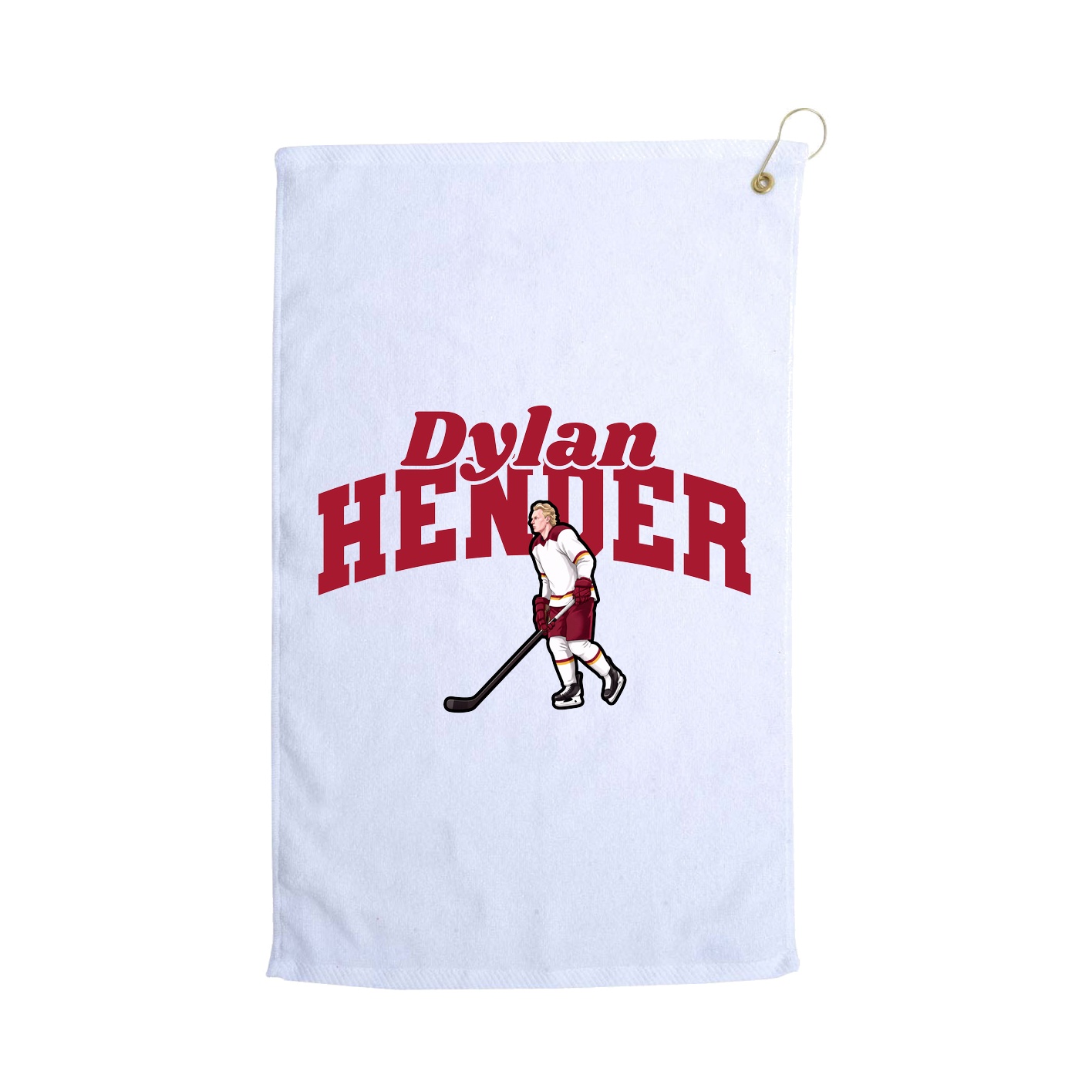 Golf Towel — Signature Arch in White