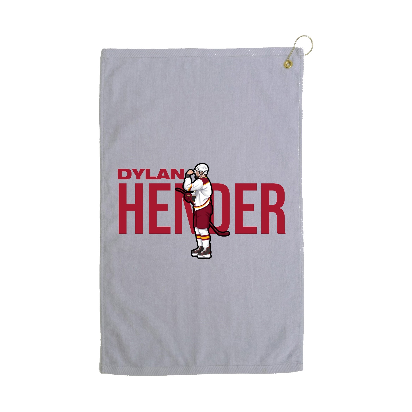Golf Towel — Player Name in Grey