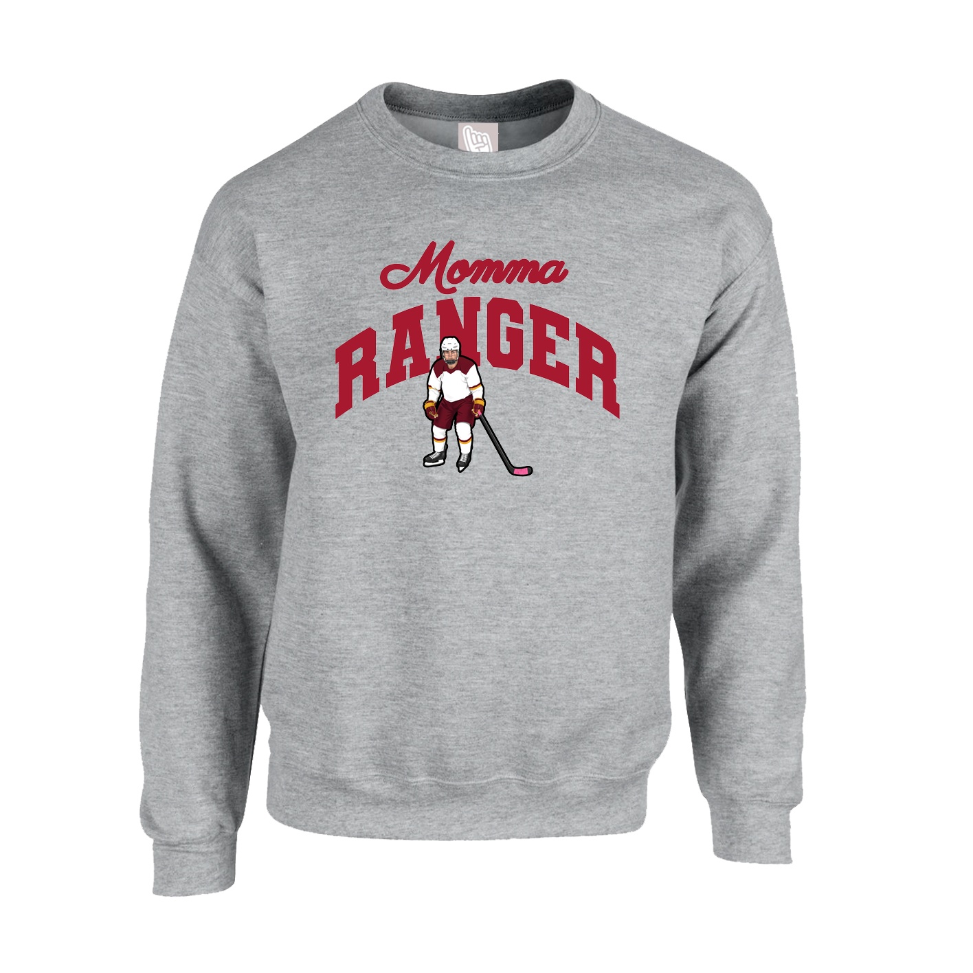 Fleece Crew — Mothers Day Arch in Grey