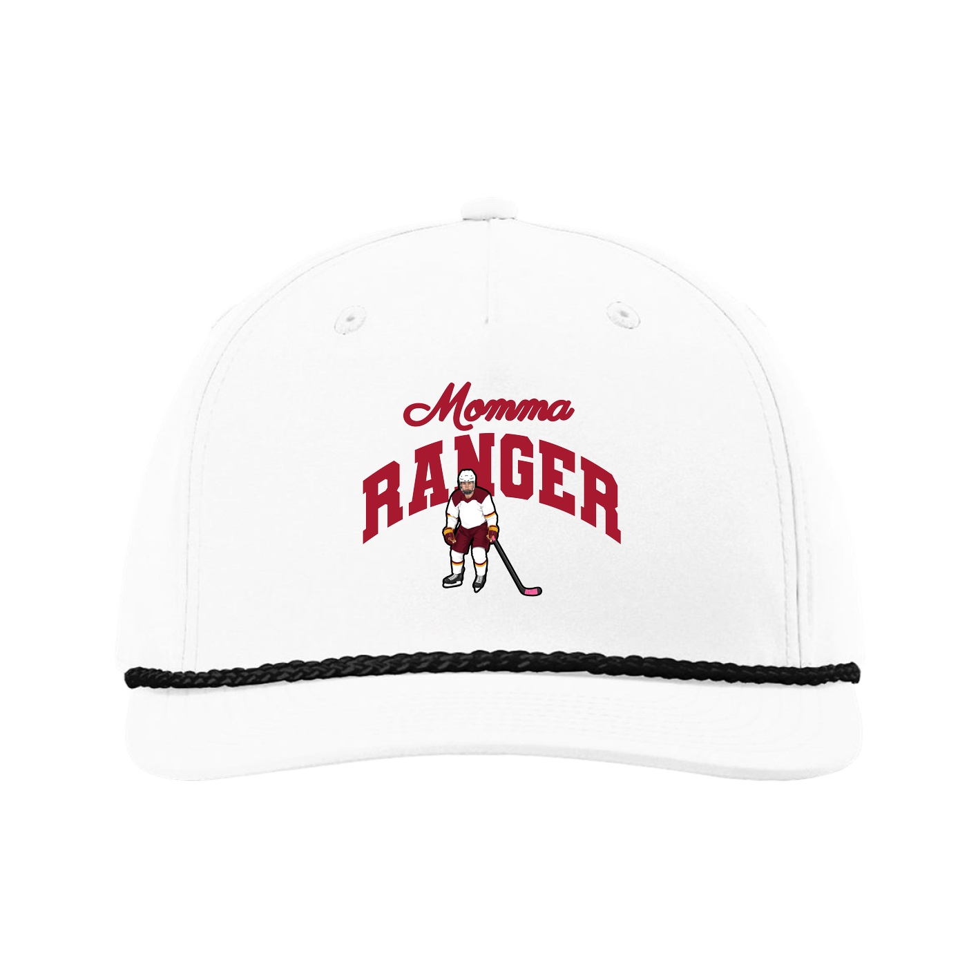 Five-Panel Classic Rope Cap — Mothers Day Arch in White