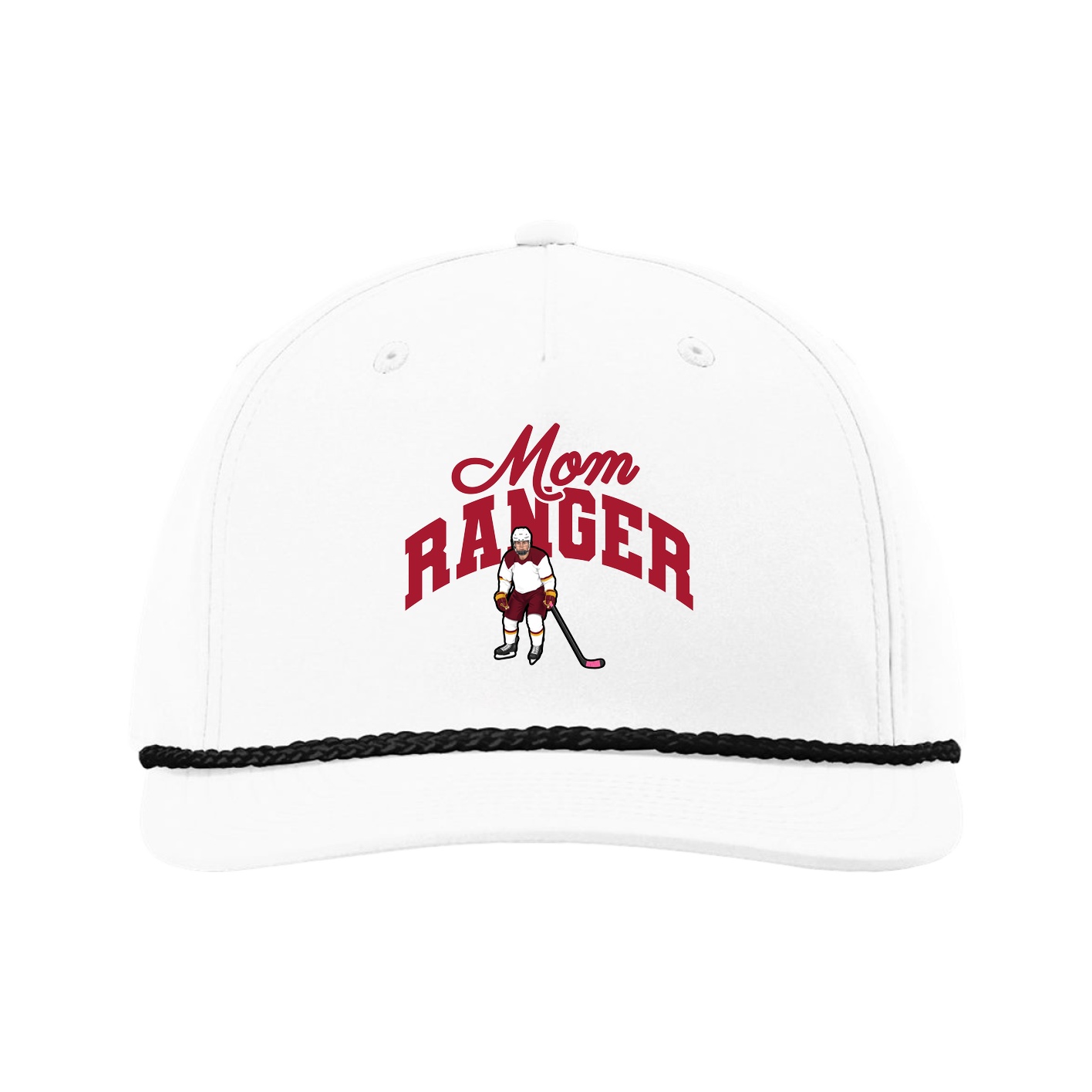 Five-Panel Classic Rope Cap — Mothers Day Arch in White