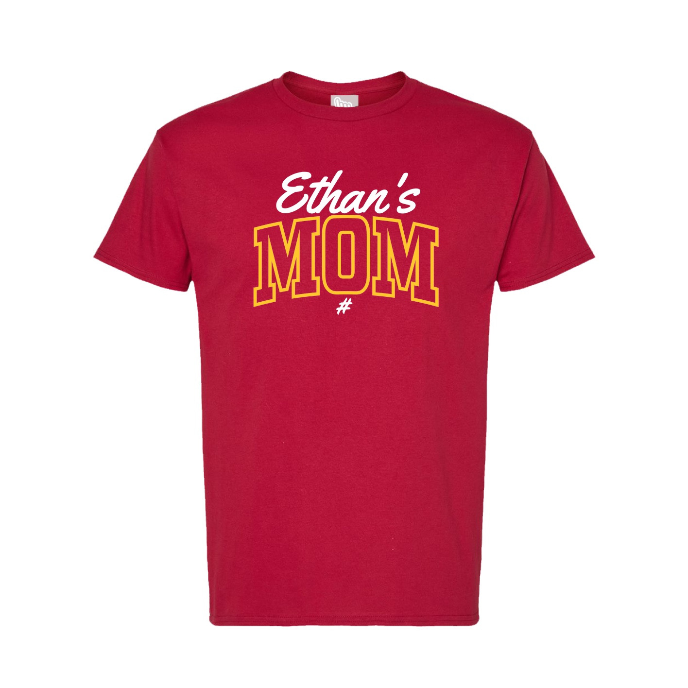 Tee — Mothers Day Arch Script in Crimson