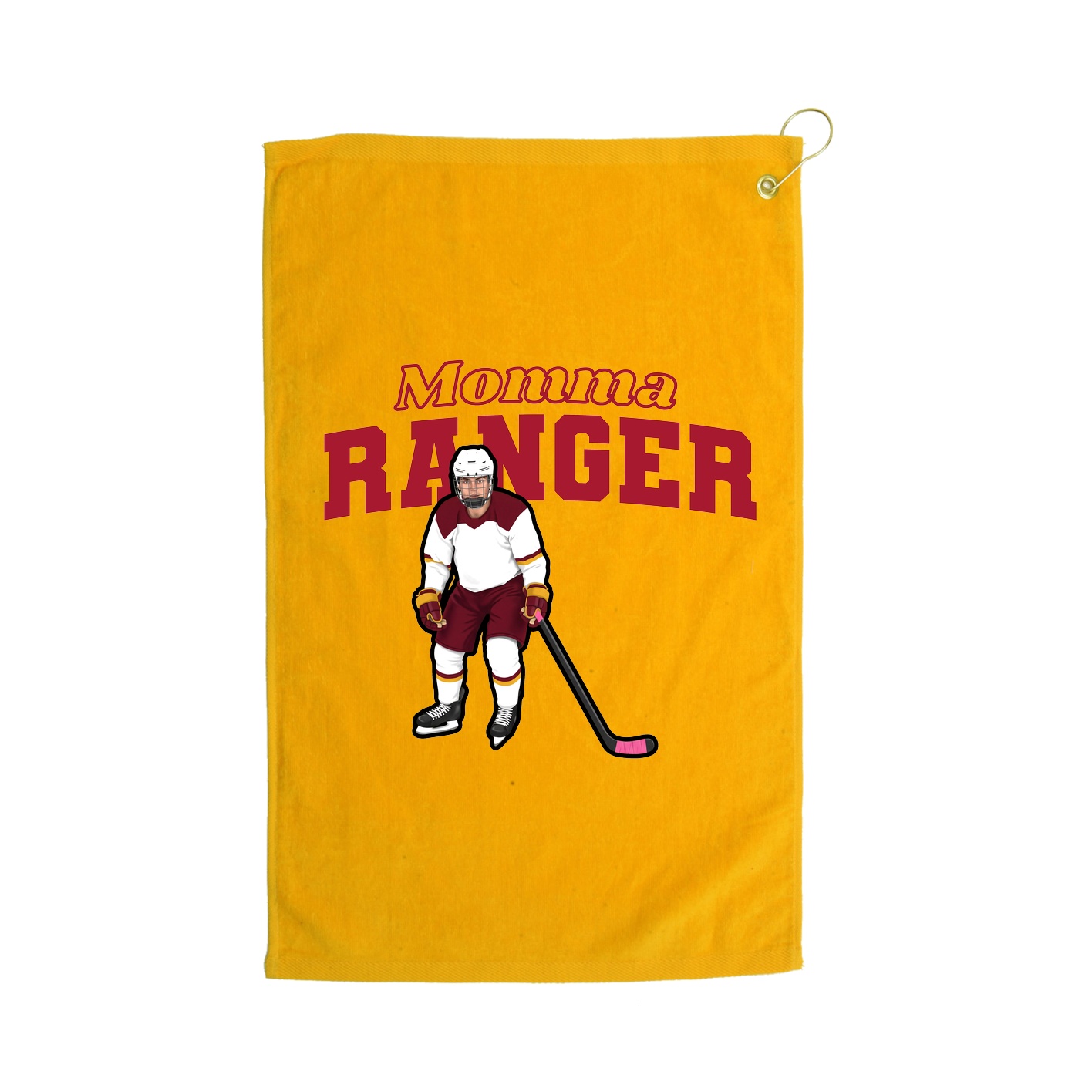 Golf Towel — Mothers Day Block in Gold