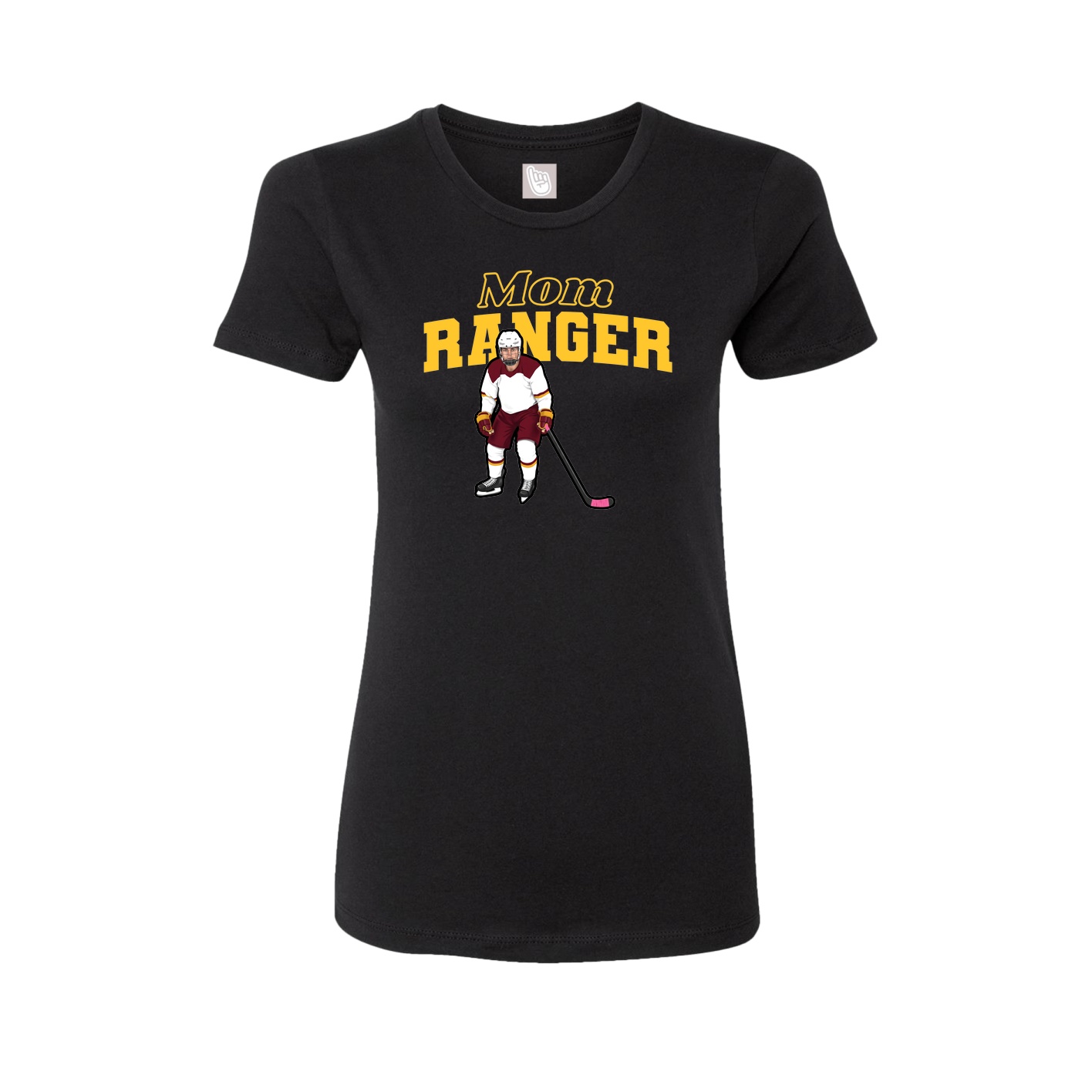 Womens Tee — Mothers Day Block in Black