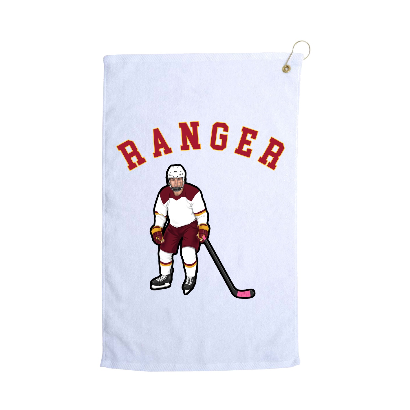 Golf Towel — Shirsey Arch in White