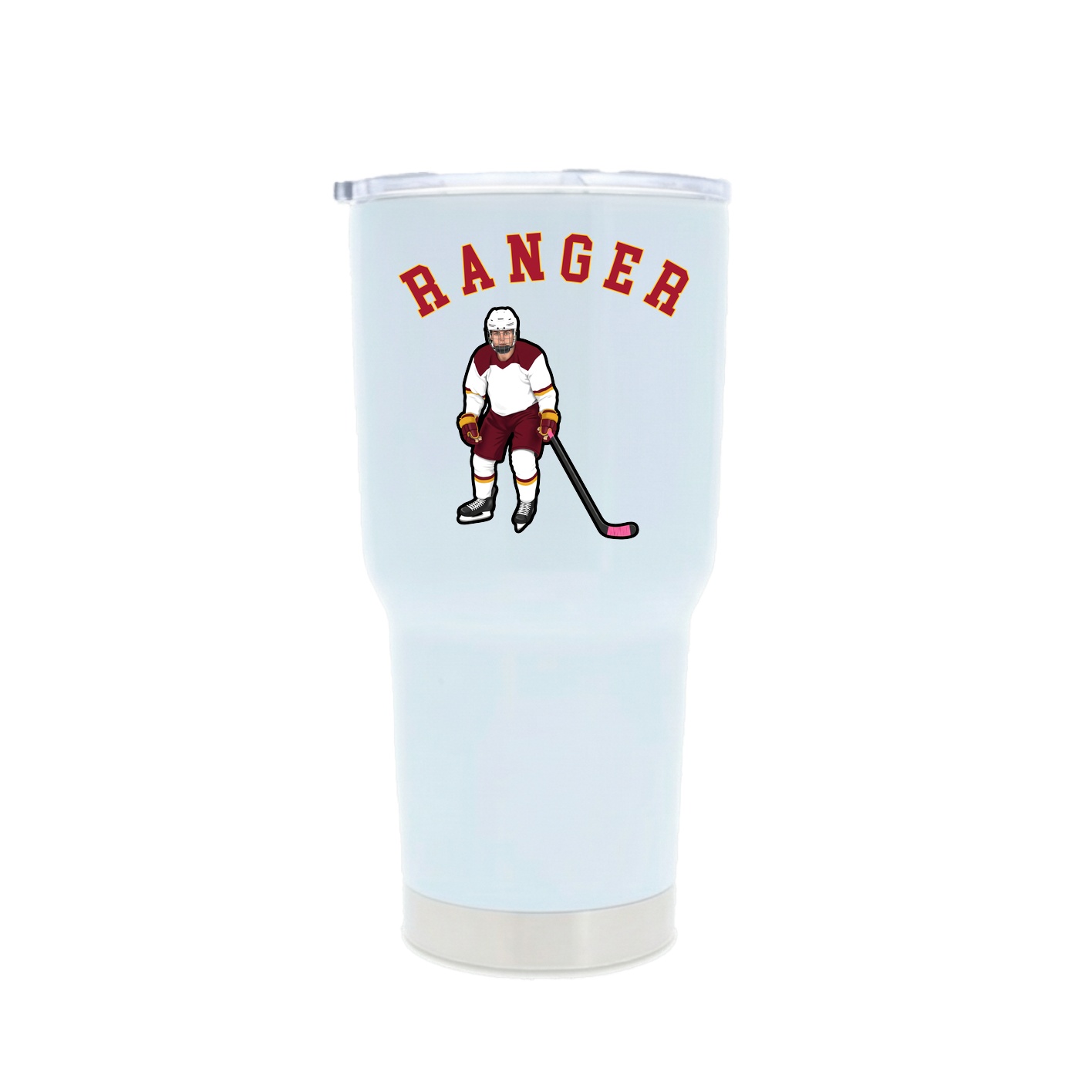 30oz Stainless Steel Tumbler — Shirsey Arch in White