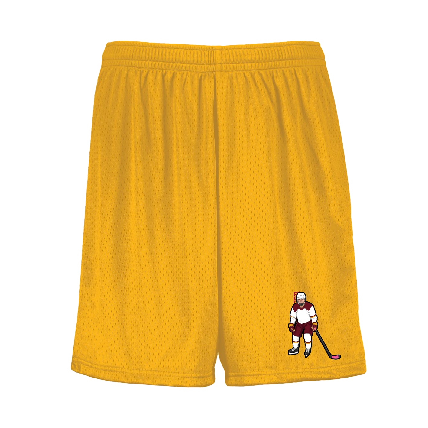 Shorts — Name Vertical in Gold