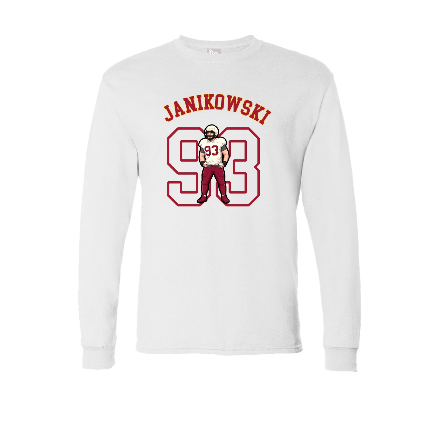 Long Sleeve Tee — Shirsey Arch in White