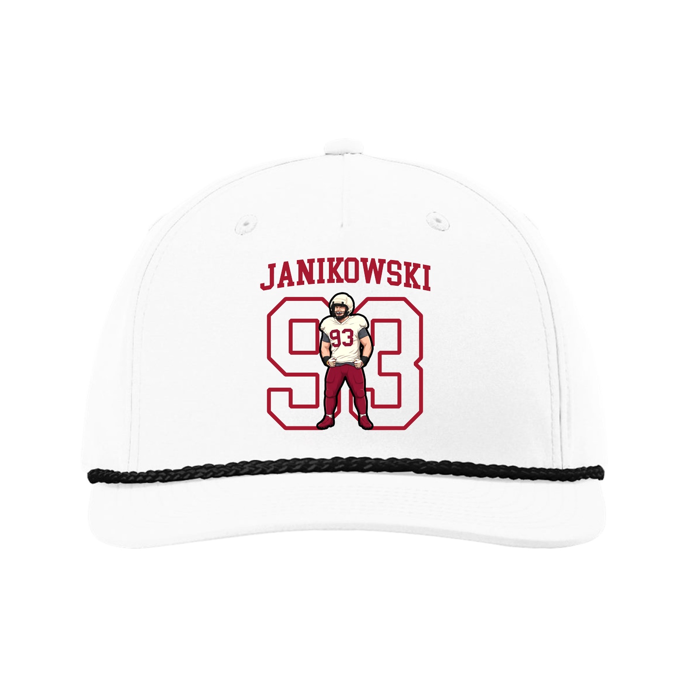 Five-Panel Classic Rope Cap — Shirsey in White
