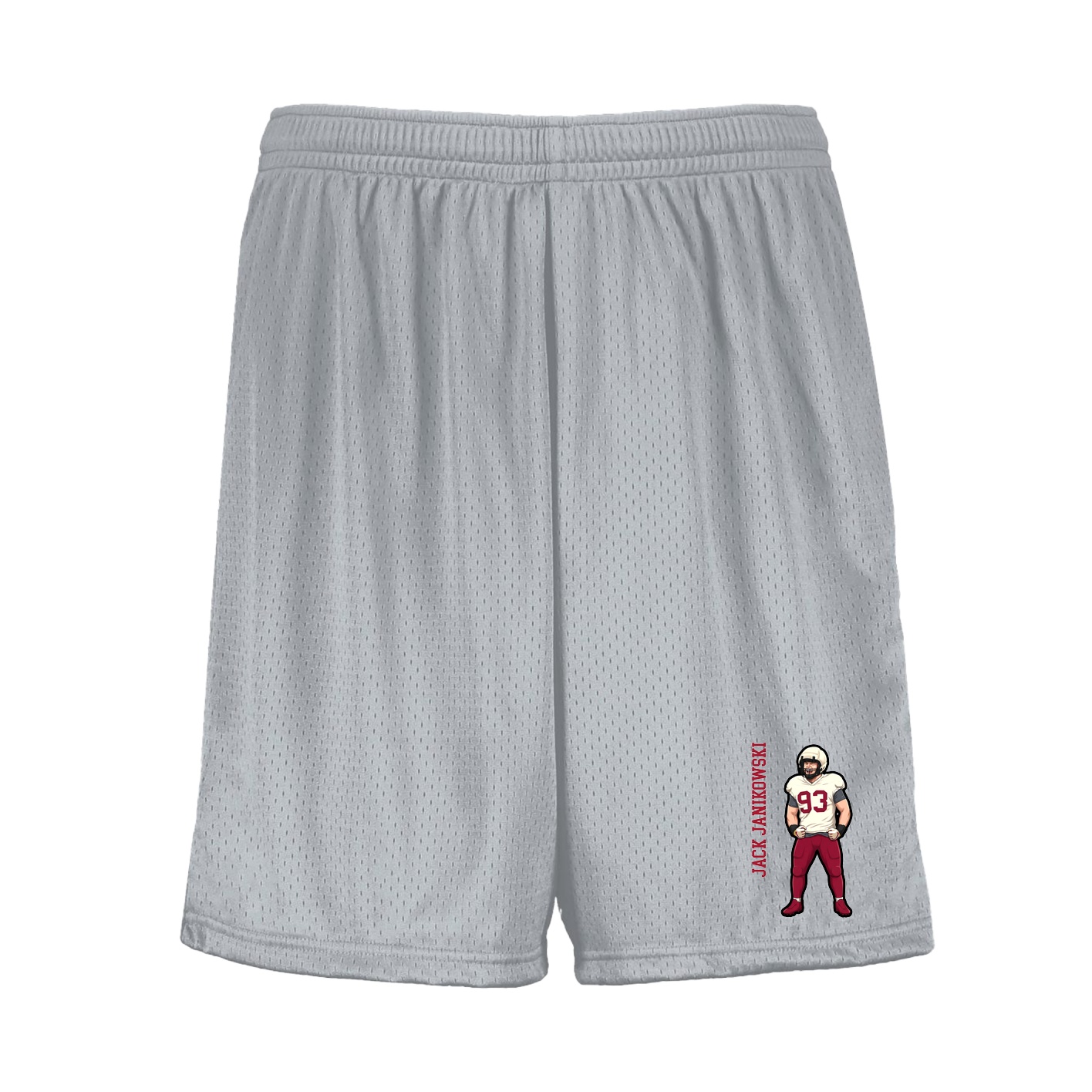 Shorts — Name Vertical in Silver