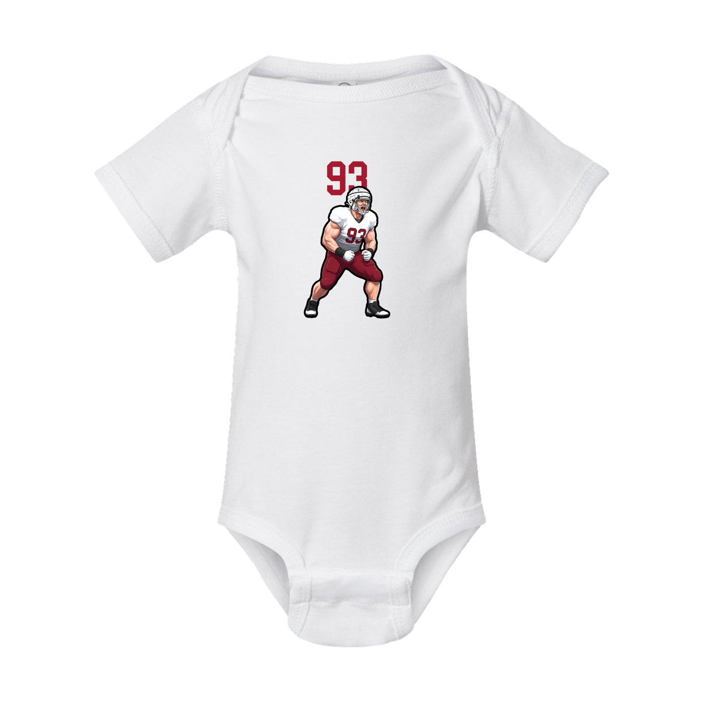 Baby Onesie — Number Top in White